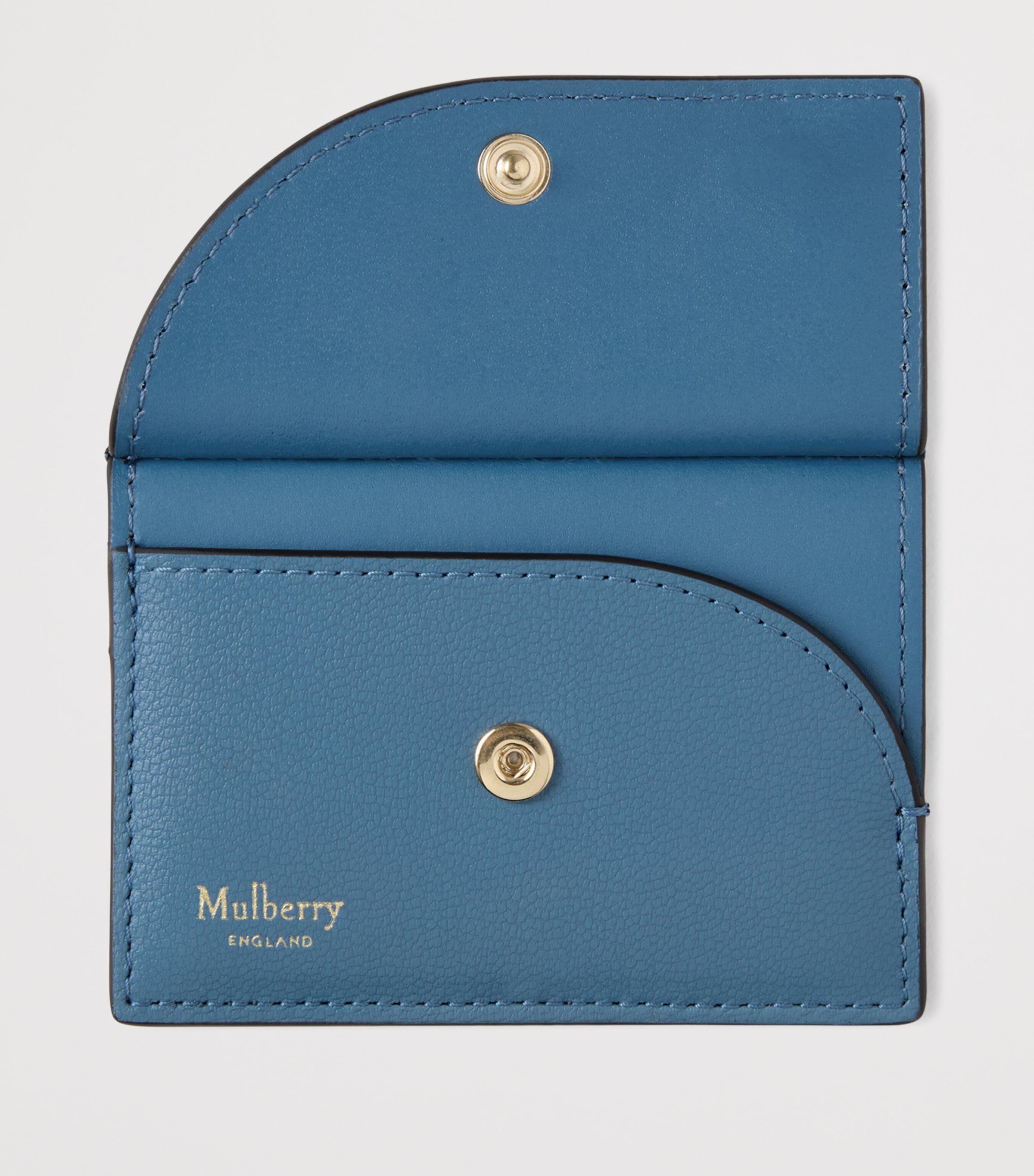 Leather Compact Card Holder BRIGHTON BLUE Image 3