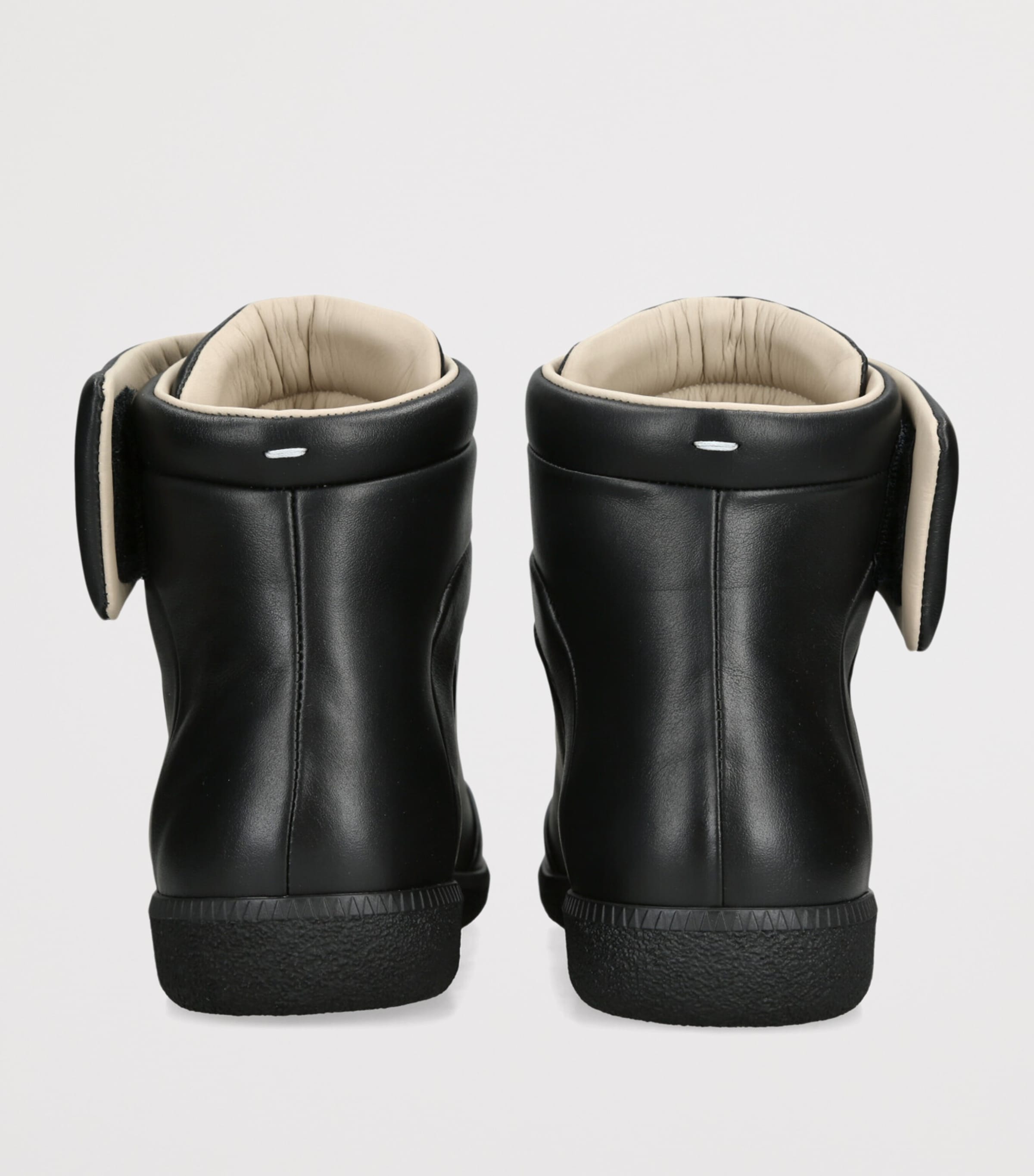 Maison Margiela Leather Future Mid-Top Sneakers Black Image 2