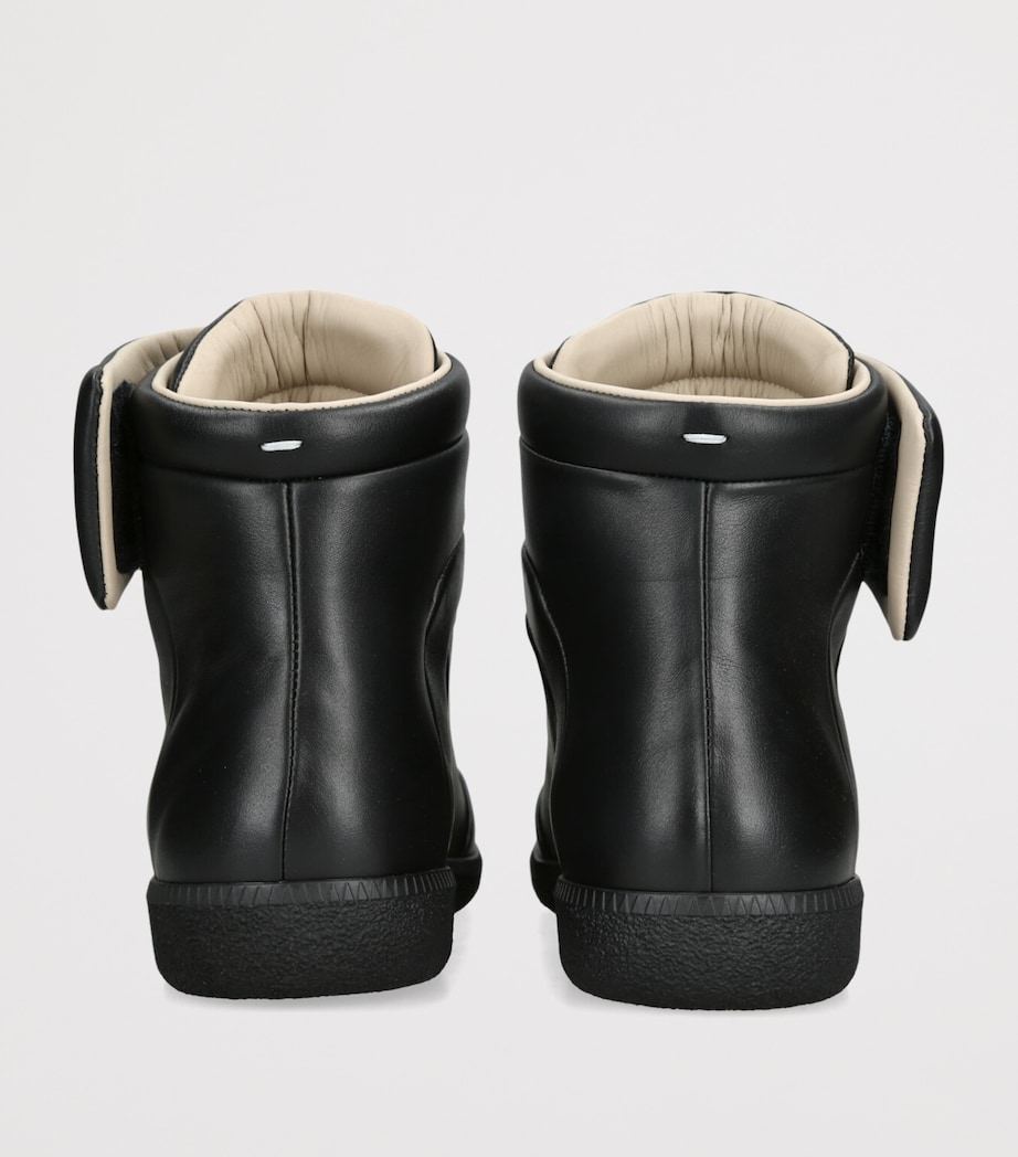 Maison Margiela Leather Future Mid-Top Sneakers Black Image 2