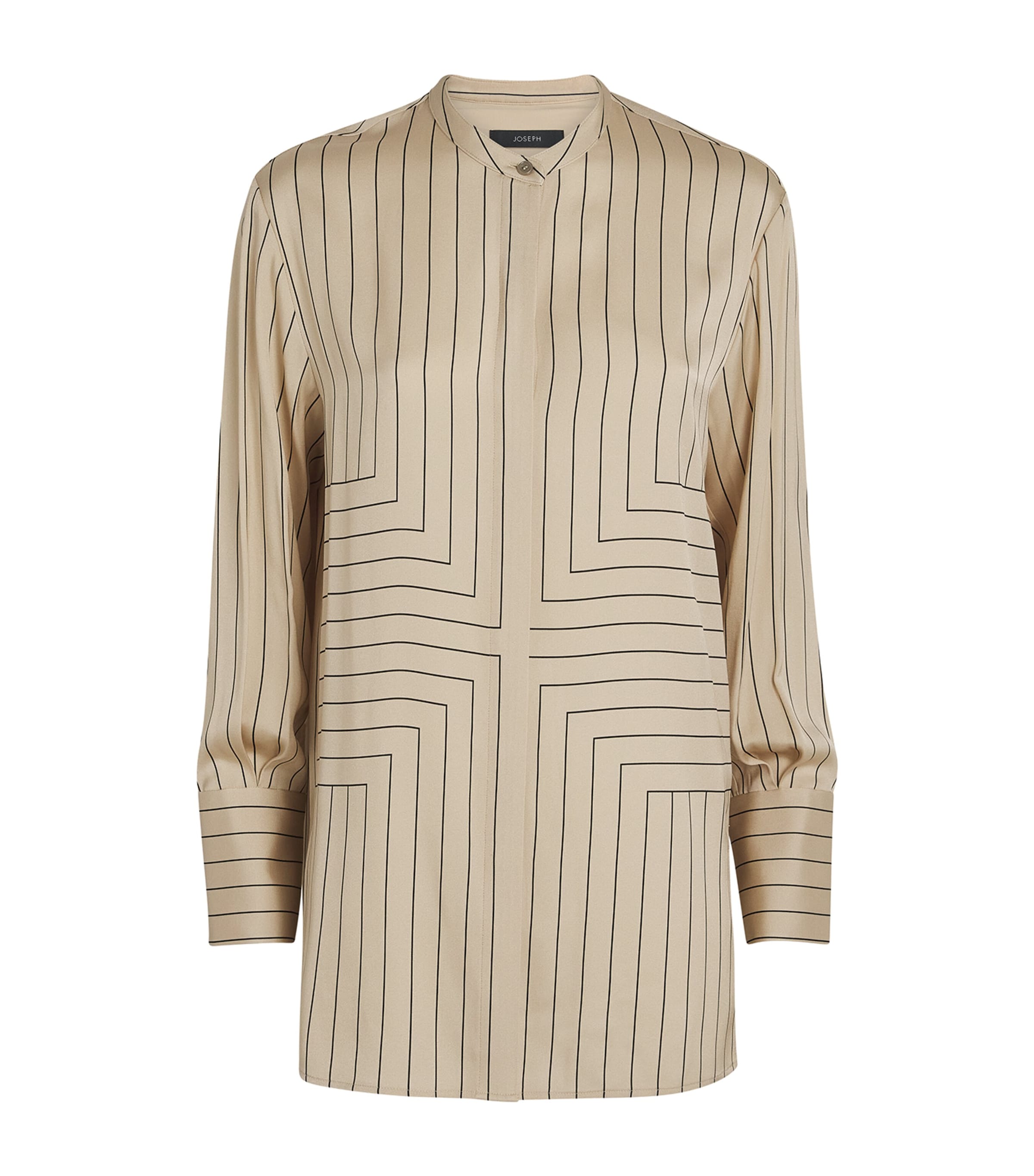 Joseph Geometric Print Athena Blouse In Neutral