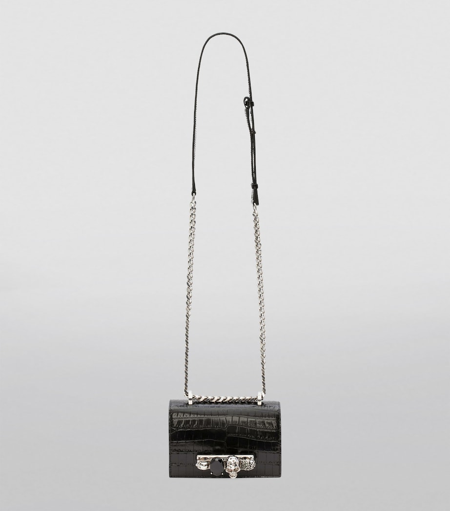 Leather Croc-Embossed Satchel 1001 Image 6