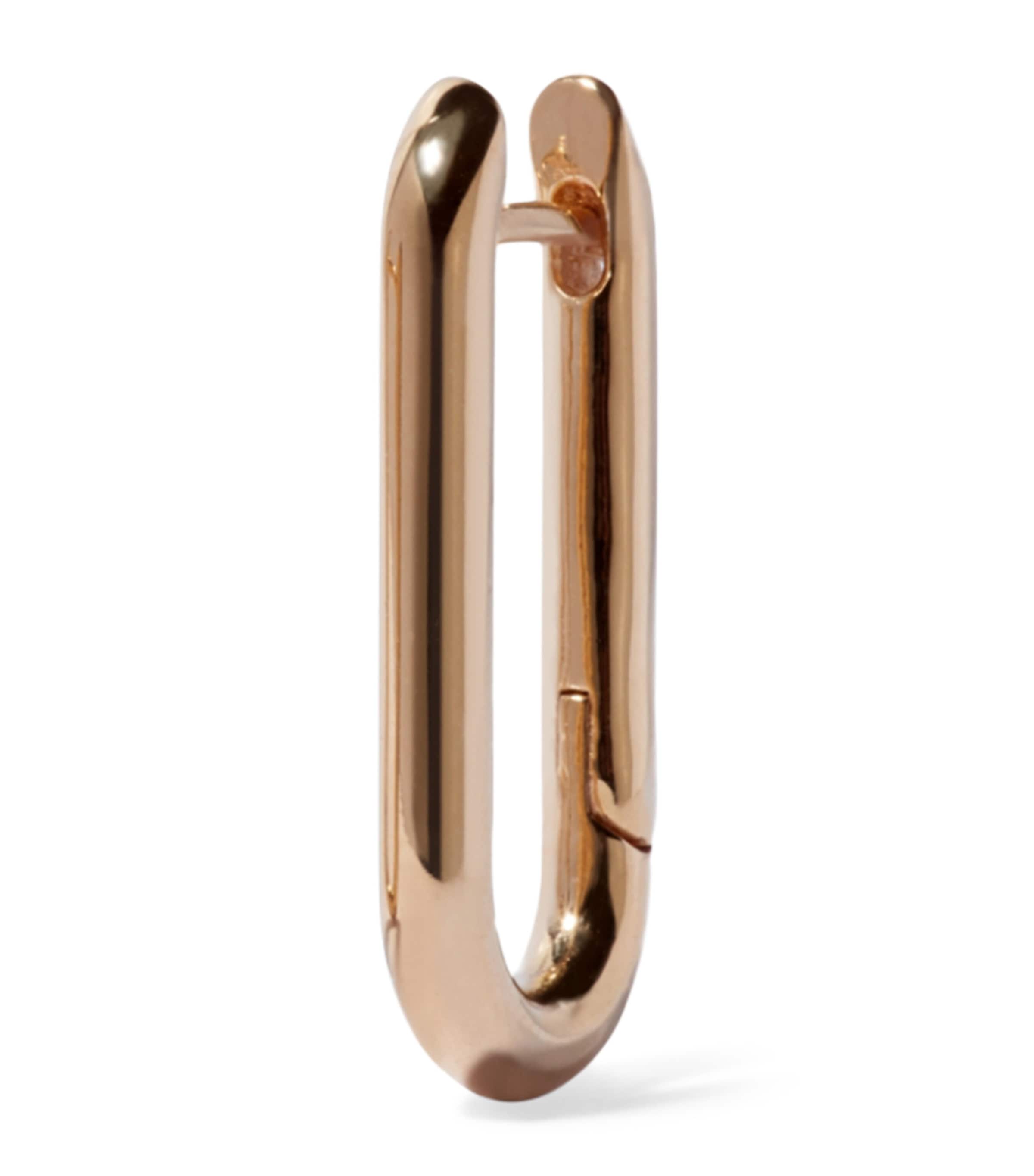 Annoushka Yellow Gold Knuckle Chain Single Hoop Earring | Fine Jewellery | Fine Earrings | Hoop Earrings | Men Accessories | Jewellery | Earrings | Designers | Annoushka
