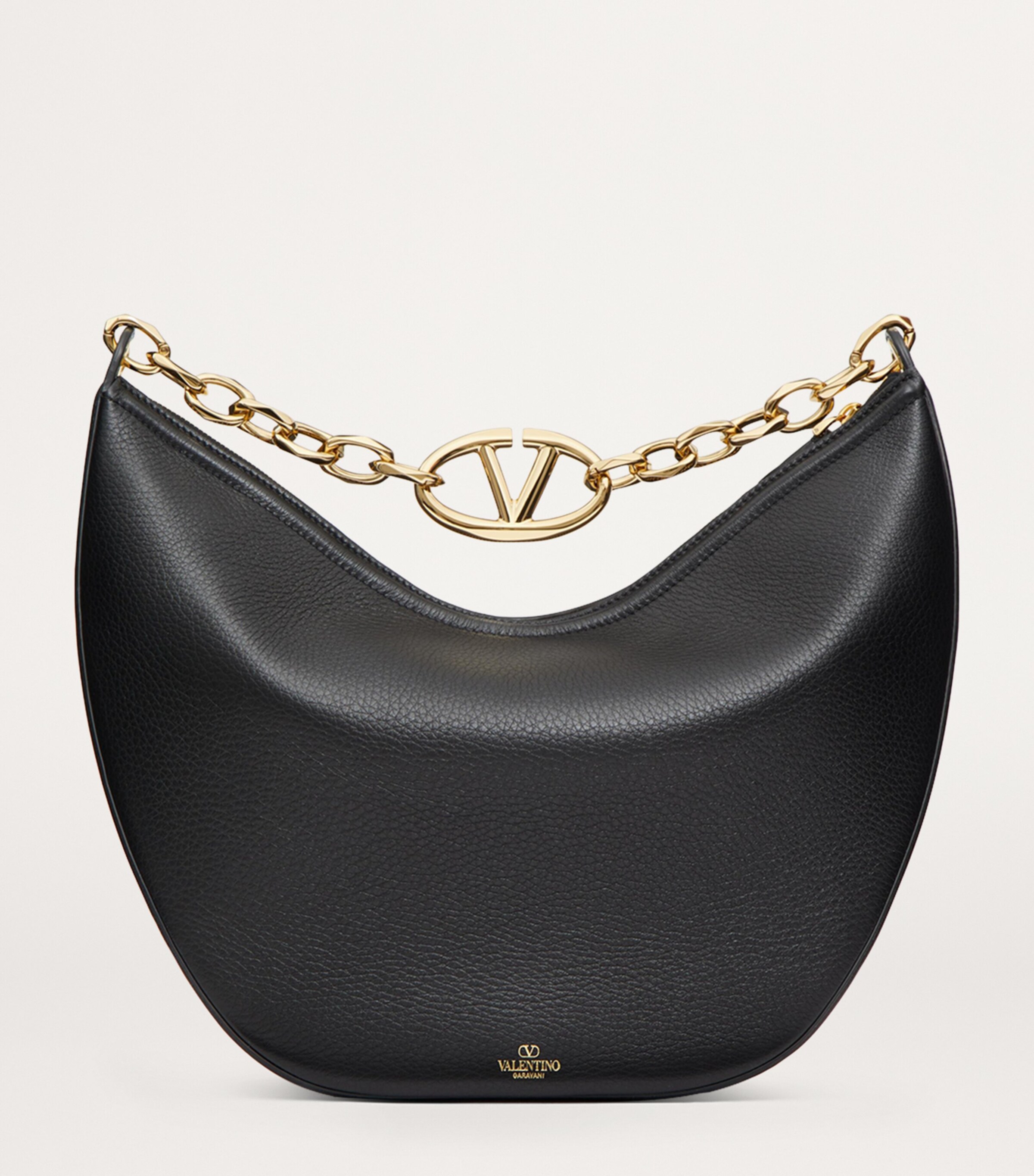 ショルダーバッグ・ポシェット VALENTINO CARAMEL LEATHER VLOGO SIGNATURE SHOULDER BAG Valentino Garavani Mini VLogo Moon Shoulder Bag | Red