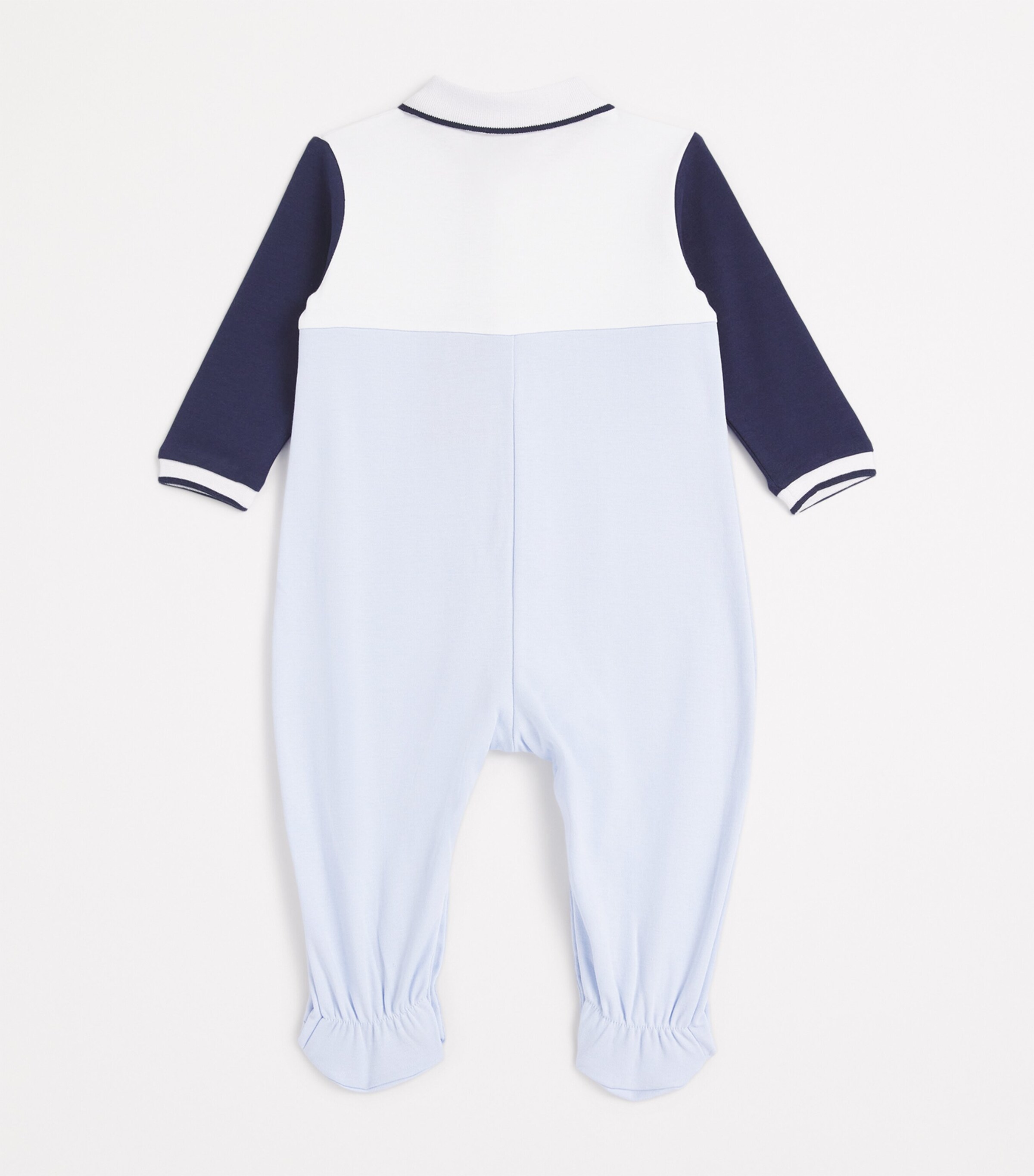 BOSS Kidswear Stretch-Cotton Logo All-In-One (1-18 Months) Pale Blue Image 2