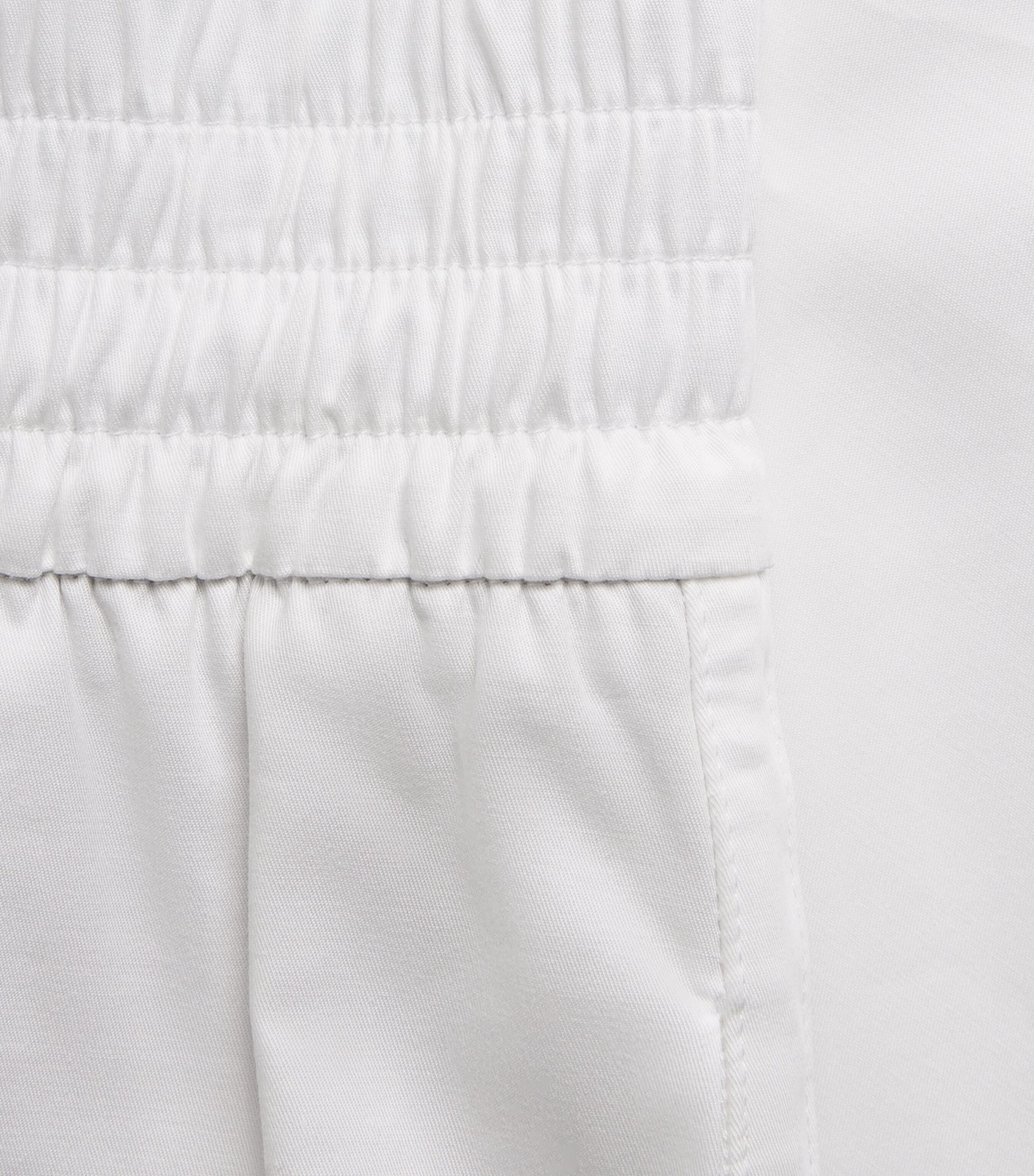Eleventy Womens Elasticated Straight Trousers Bianco Image 6