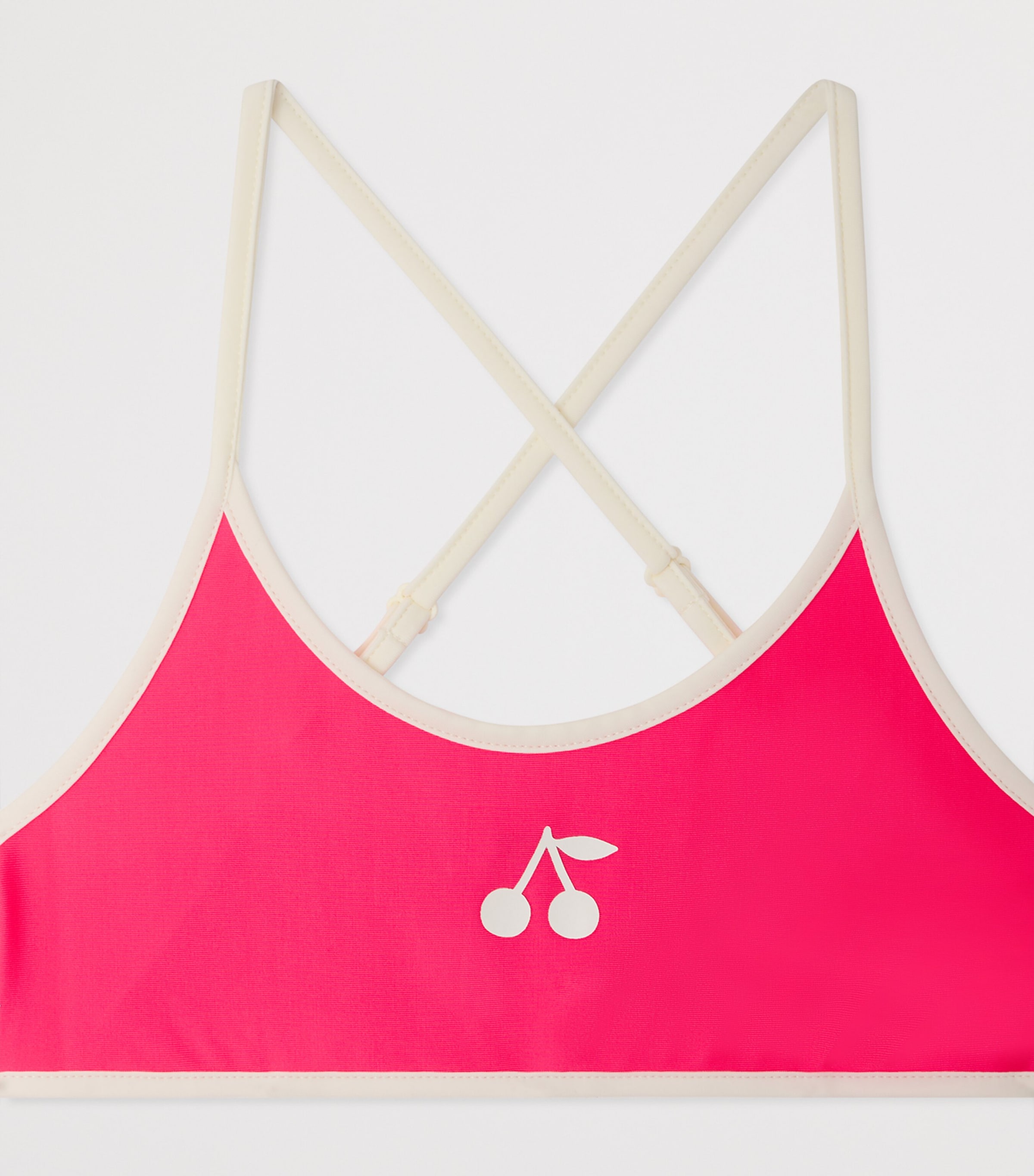 Cherry Bikini (10-14 Years) ROSE FLUO Image 3