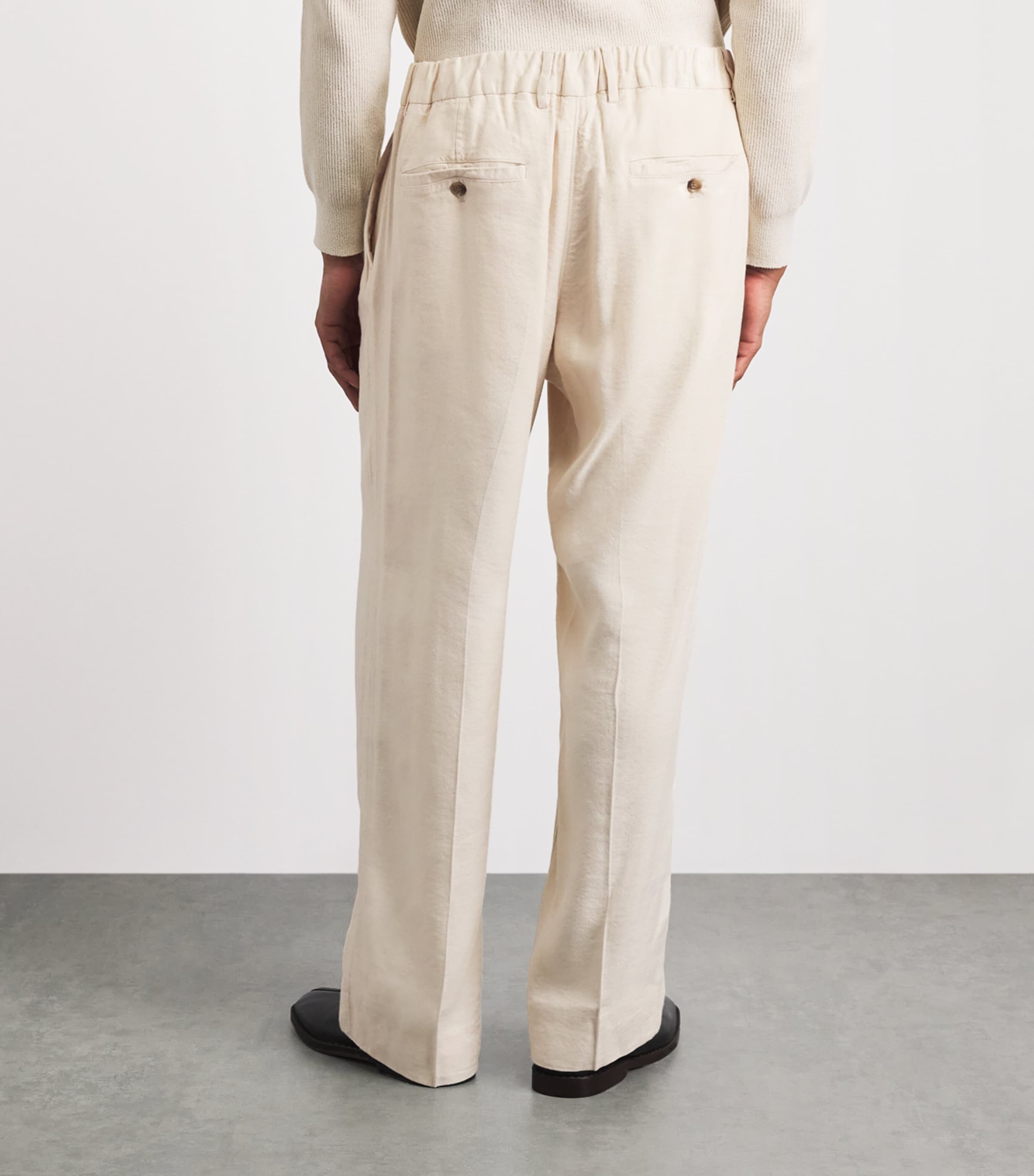 NN.07 Mens Kay Wide-Leg Trousers Ivory Image 5