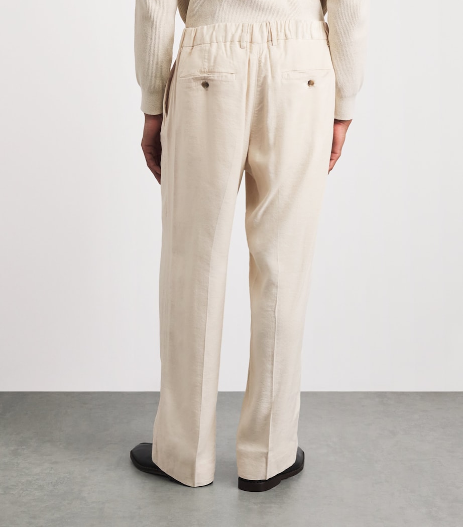 NN.07 Mens Kay Wide-Leg Trousers Ivory Image 5