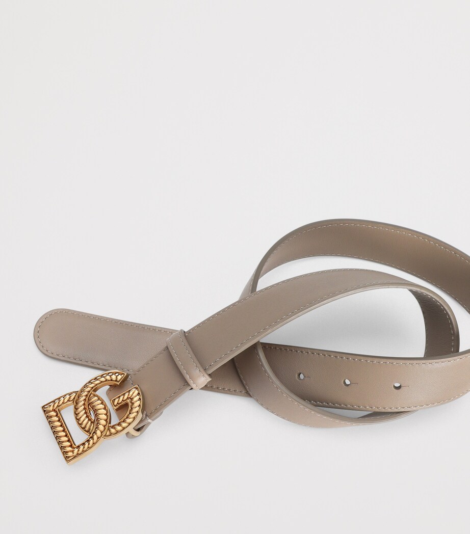 Leather Logo Belt 8I399-TALPA Image 3