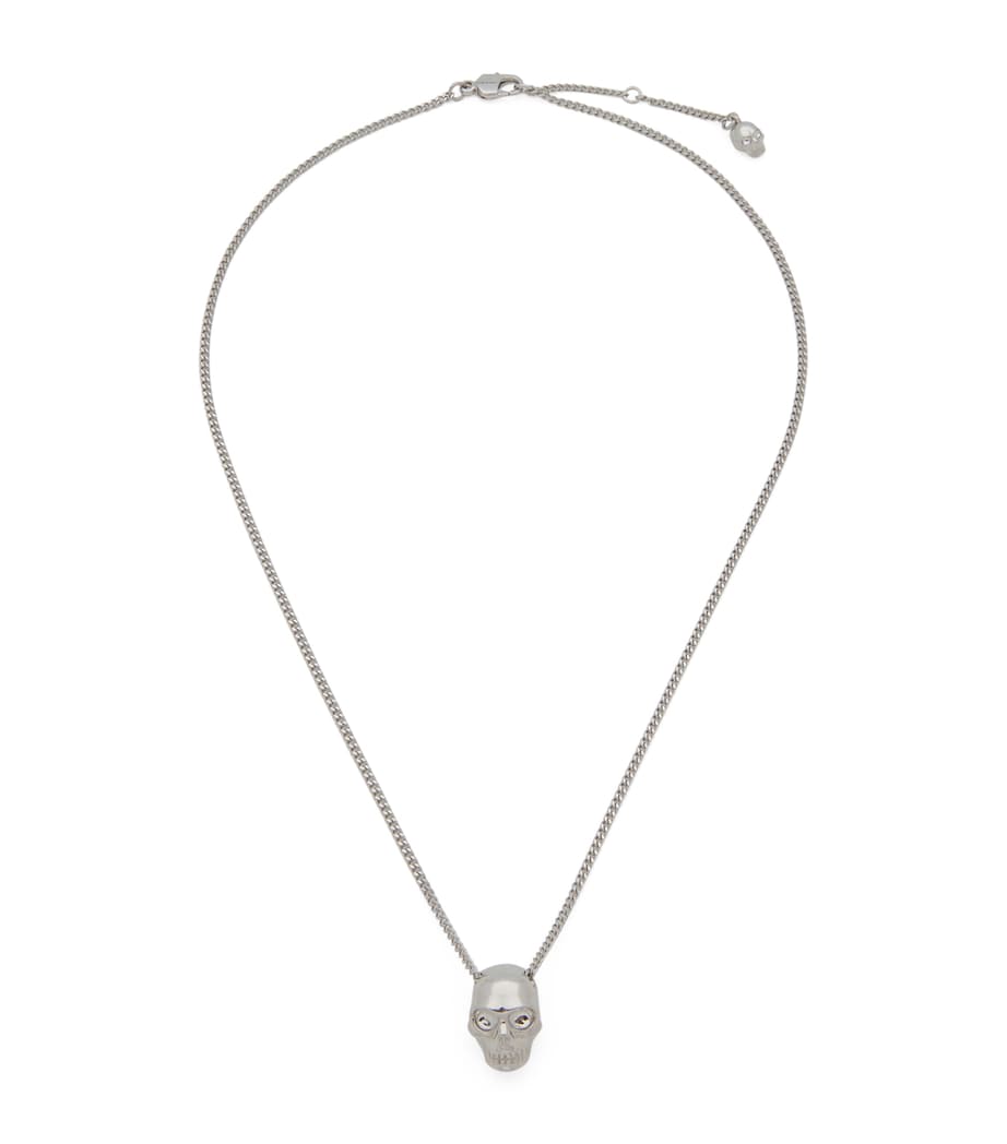 Palladium-Plated Skull Necklace 0926 Image 1