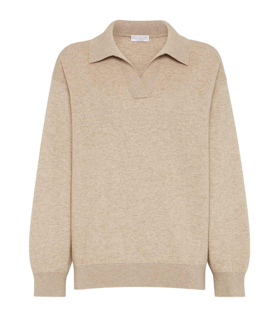 Cashmere-Blend Polo Sweater C9259 Image 1