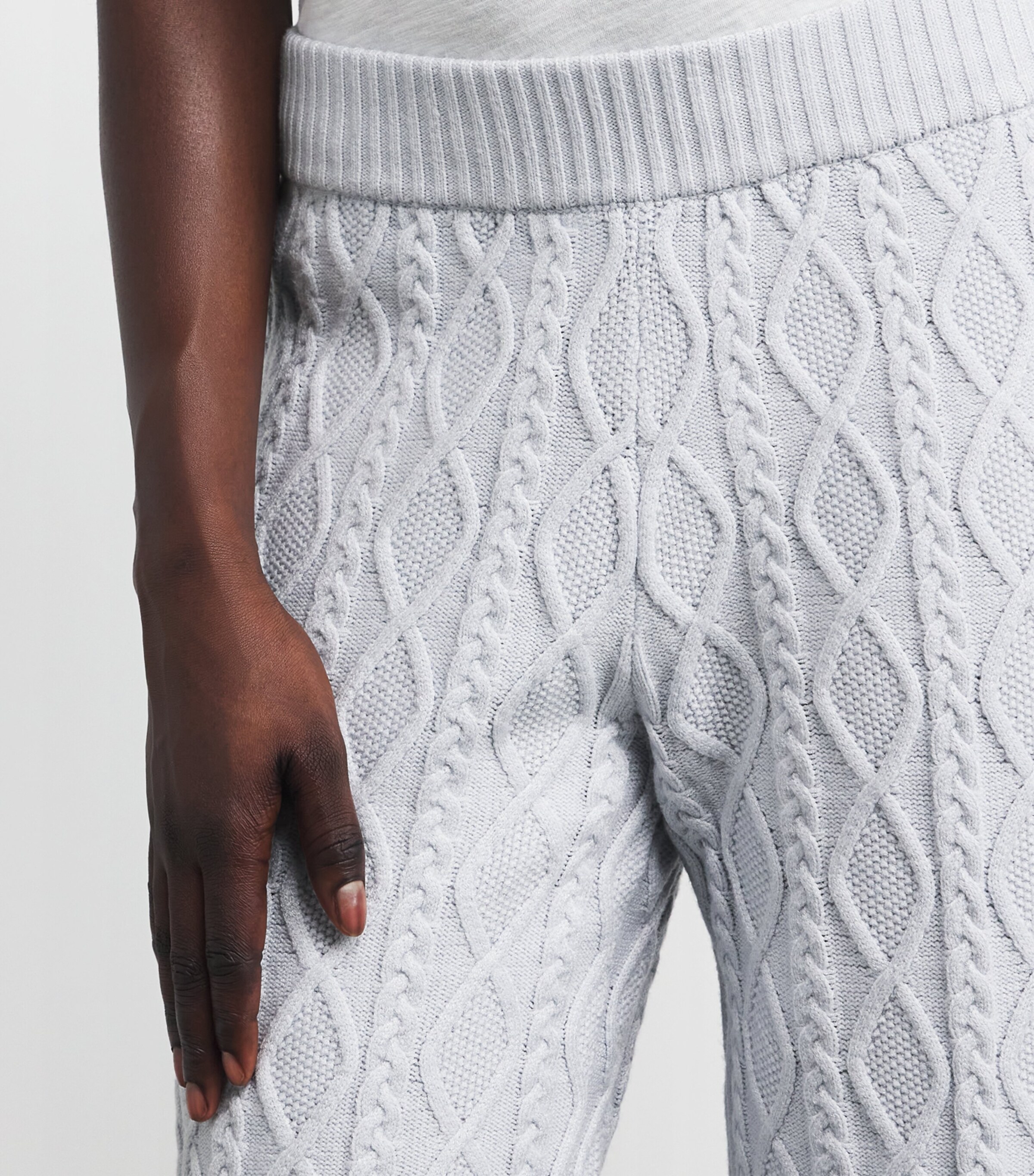 Cable-Knit Snow Bunny Trousers ZEN BLUE Image 6