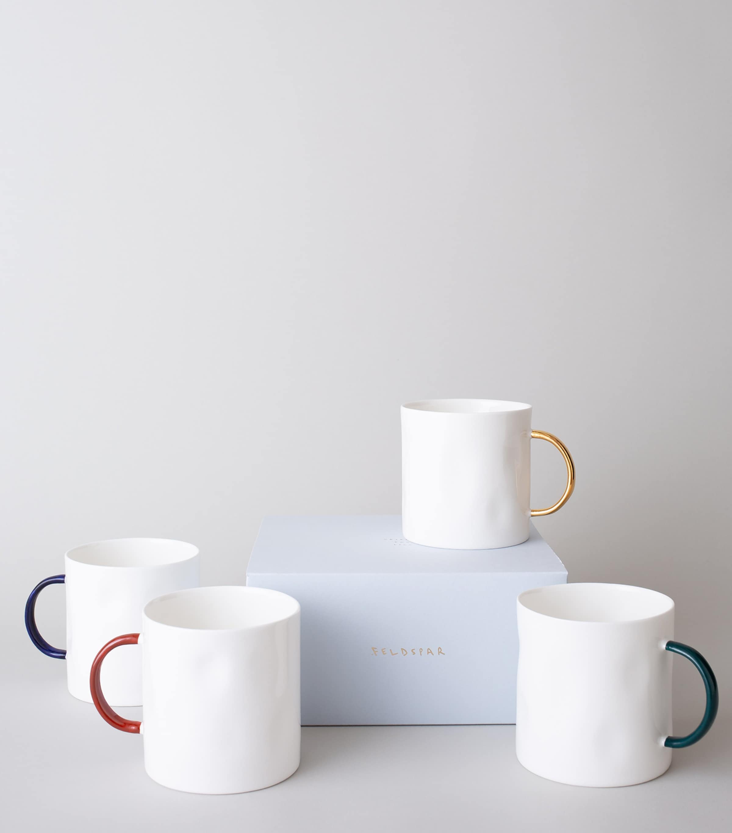 FELDSPAR Mixed Tea Mugs (Set of 4) Harrods Mix Image 2