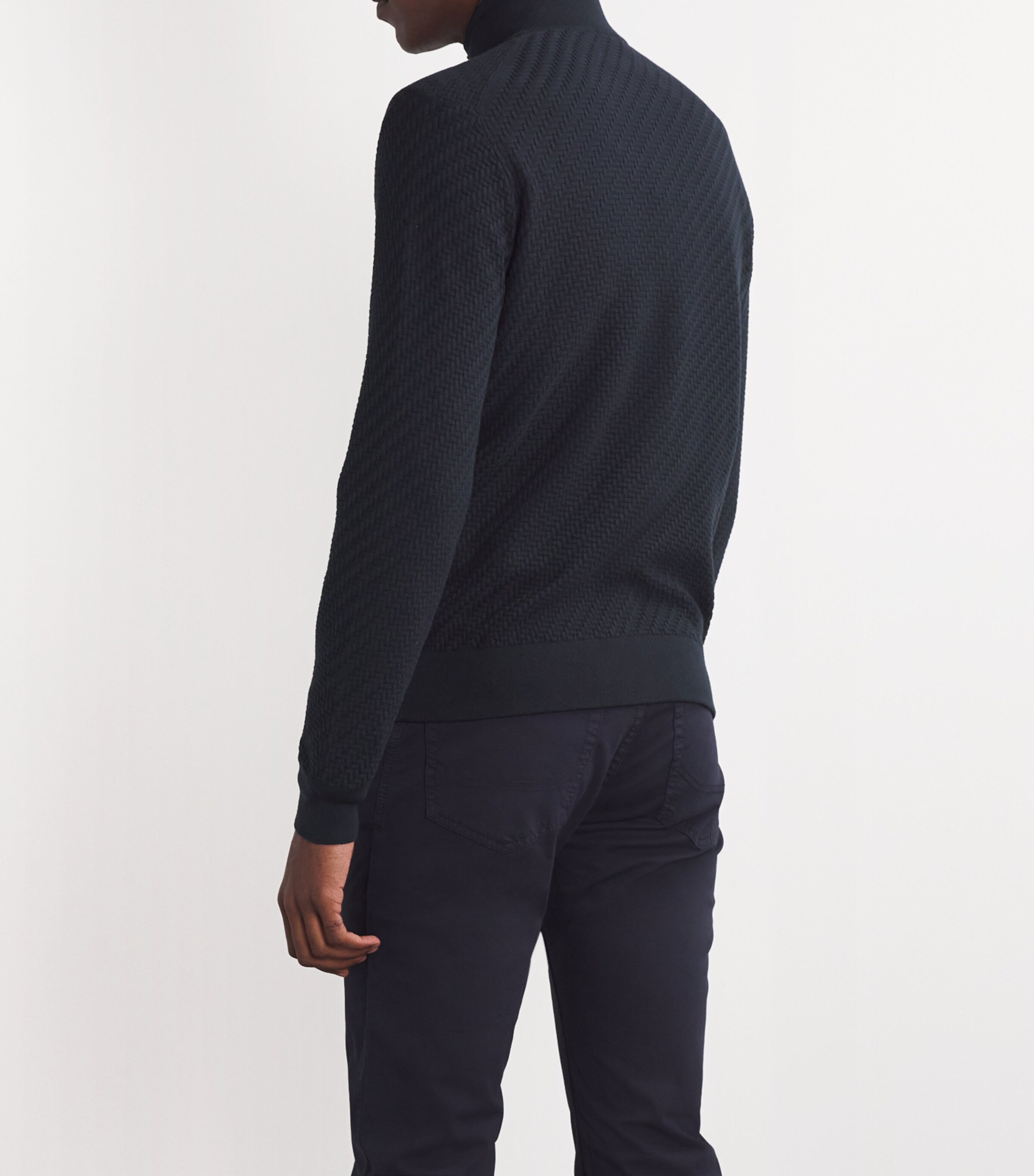 Cotton-Silk-Cashmere Zipped Sweater 4100 Image 4