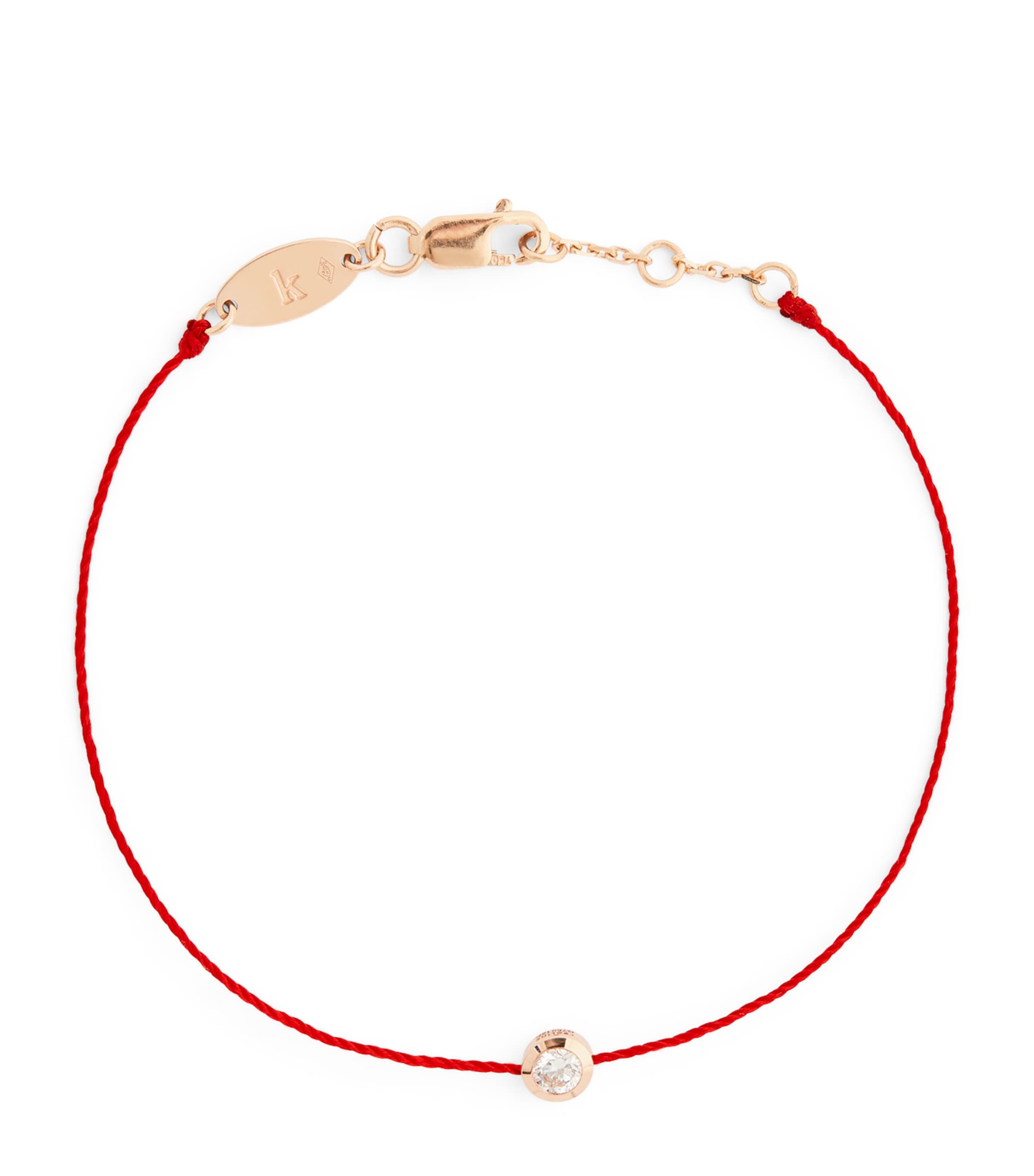 Redline Rose Gold And Diamond Pure Bracelet In Red