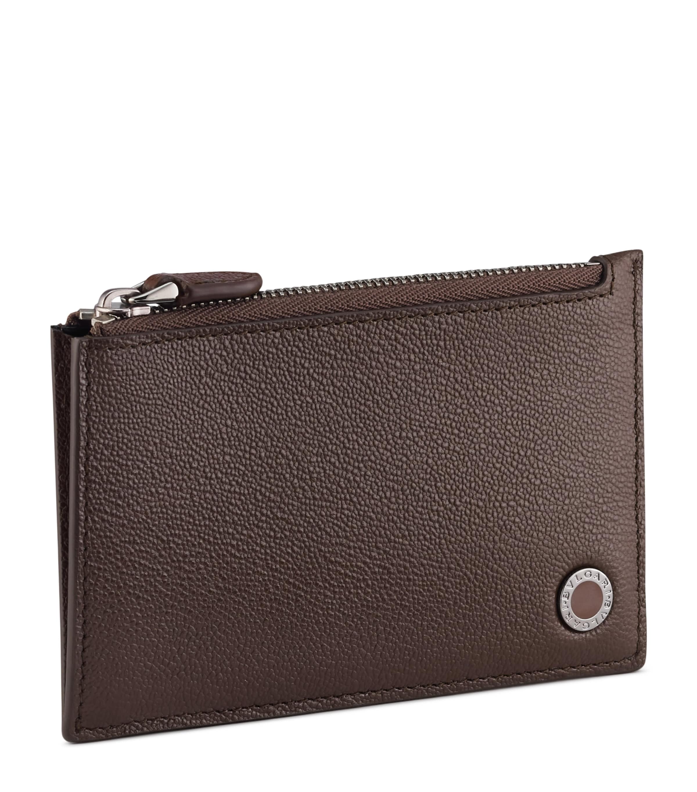 Leather Bvlgari Bvlgari Man Card Holder BROWN MEDIUM Image 1