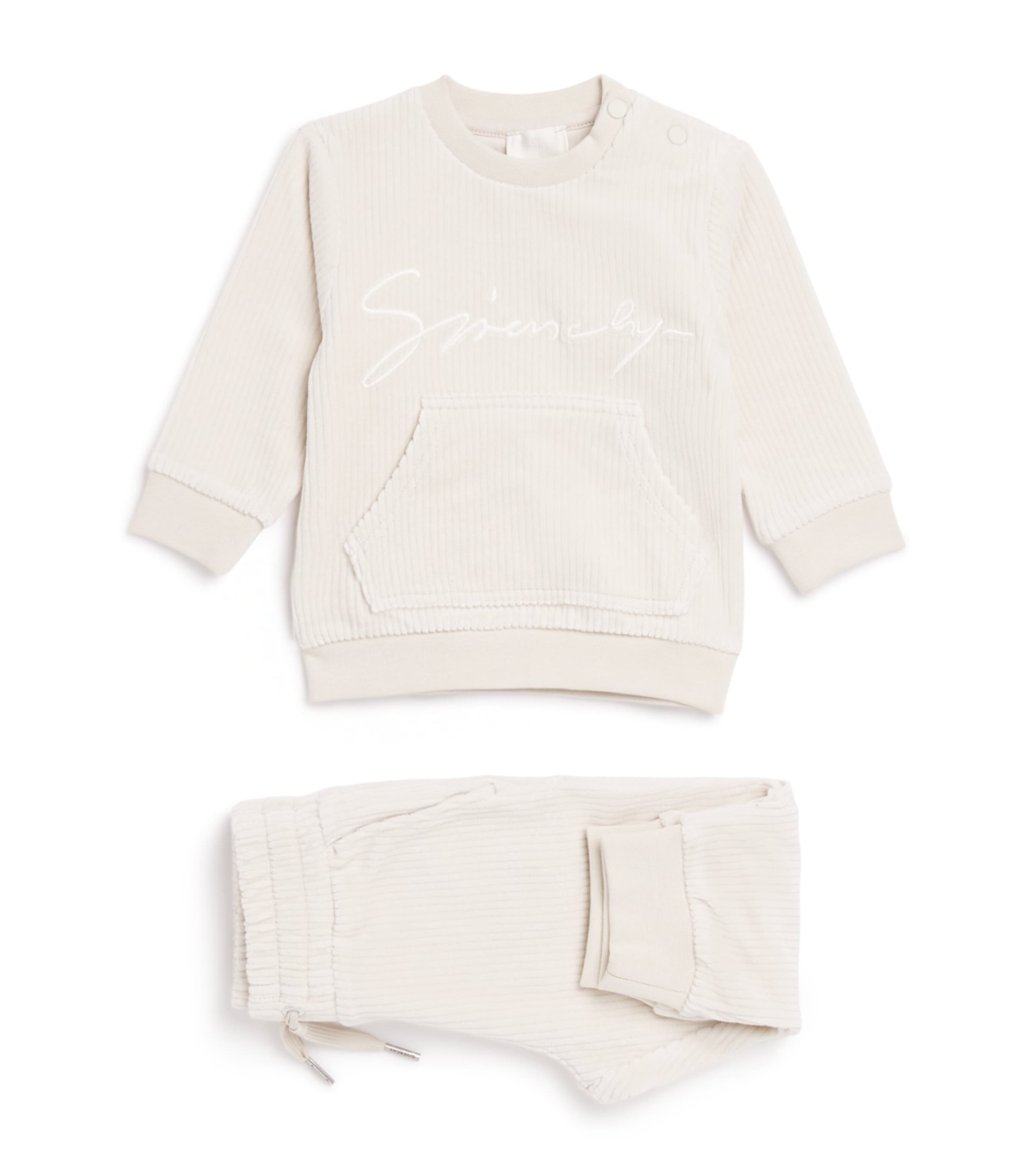 Givenchy Script Logo Tracksuit In Neutral
