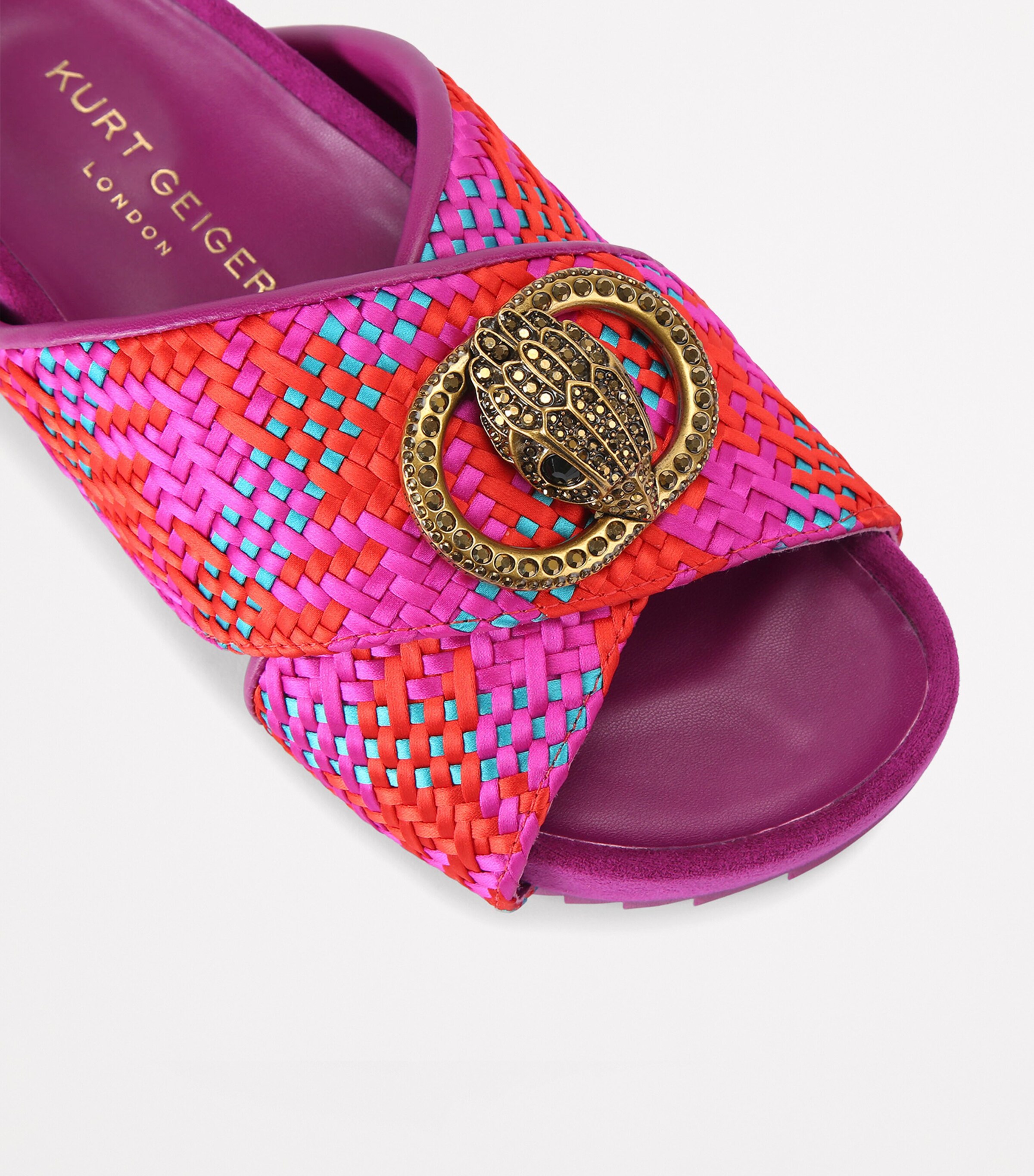 Kurt Geiger London Crossover-Strap Chelsea Sandals | Harrods UK