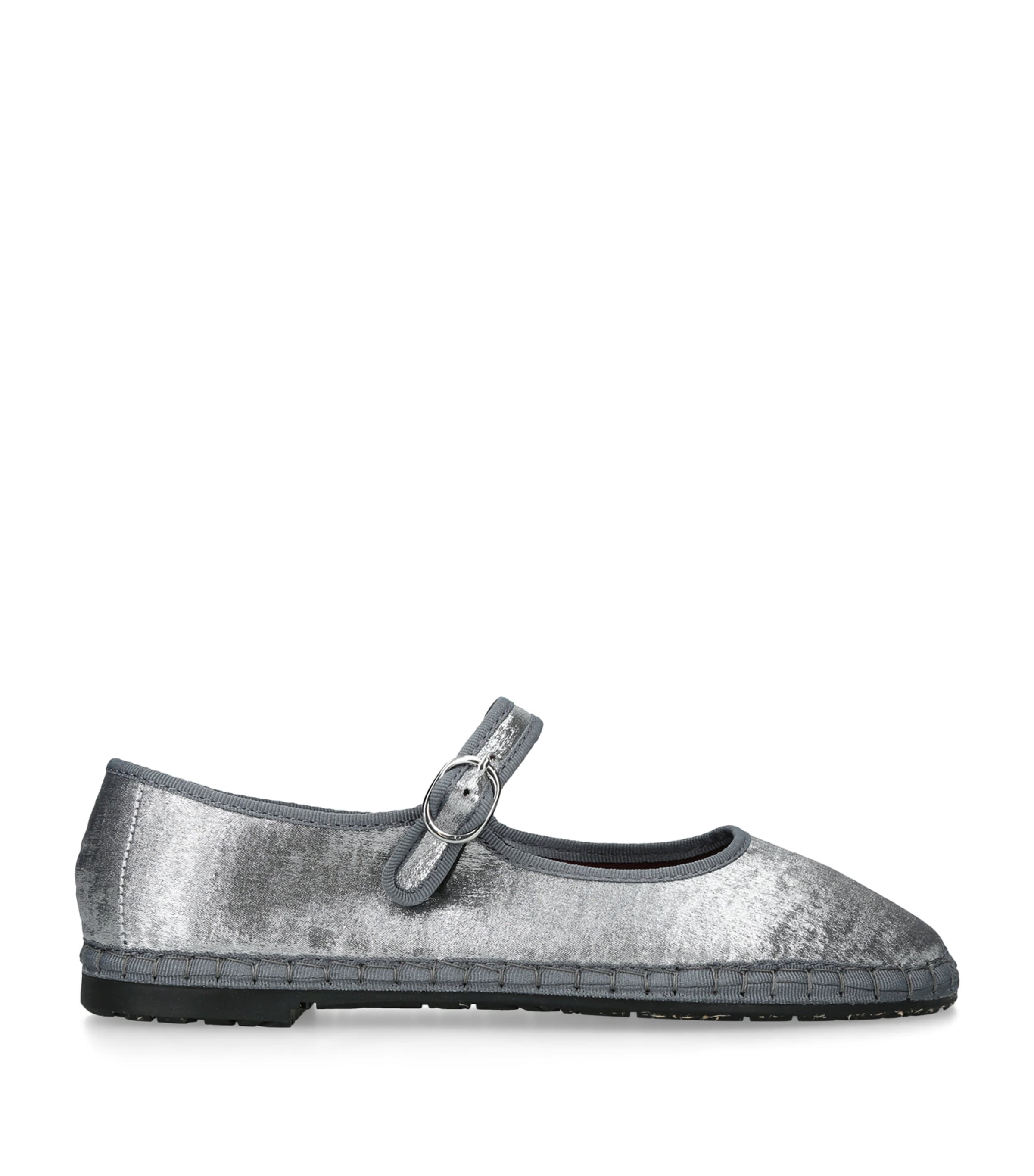 Flabelus Lavinia Mary Jane Flats Silver Image 1