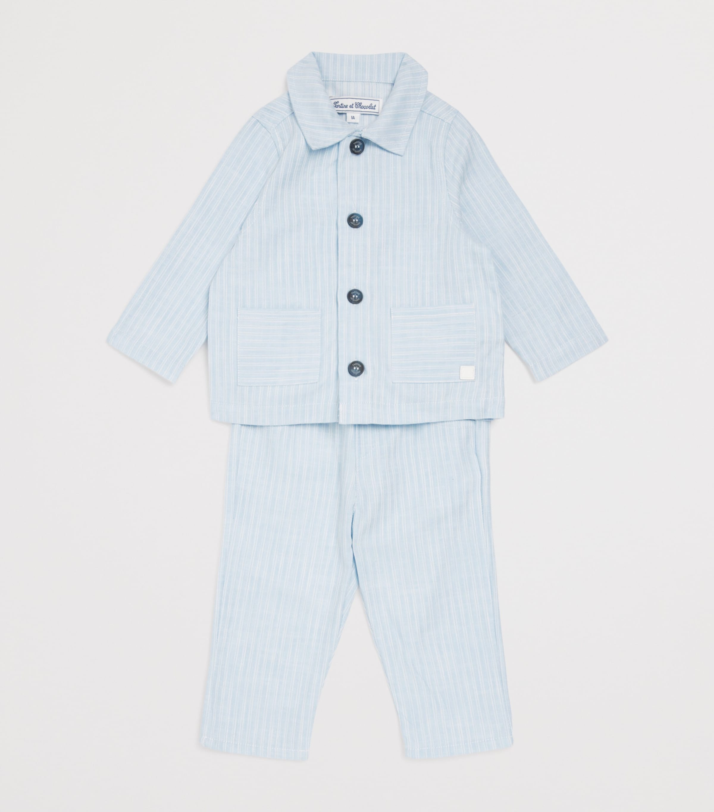 Stripe Drawstring Trousers (3 Months - 4 Years) 44NUAGE Image 3