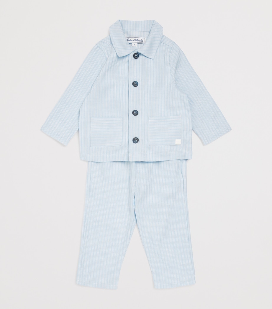Stripe Drawstring Trousers (3 Months - 4 Years) 44NUAGE Image 3