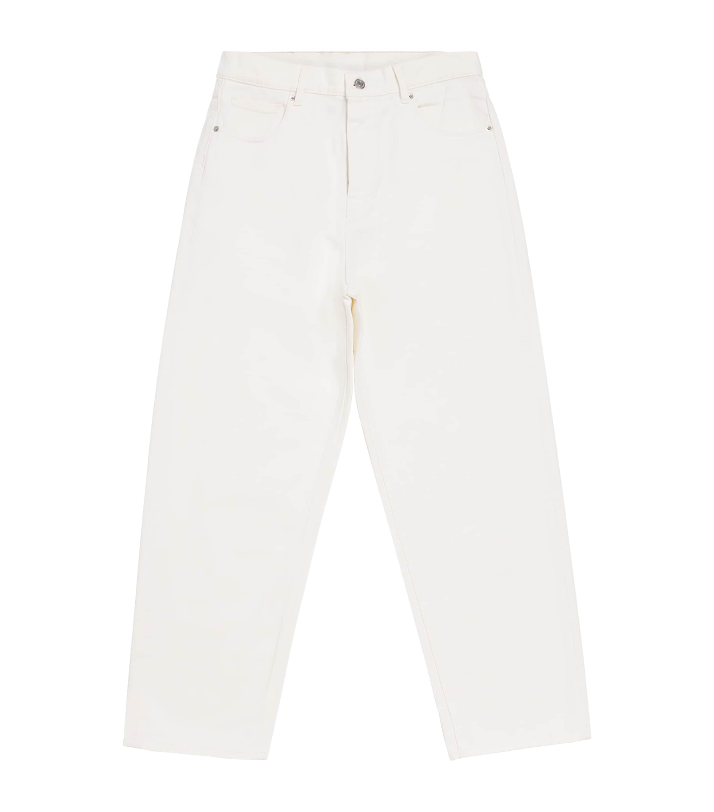 Drôle De Monsieur Straight Jeans Off White