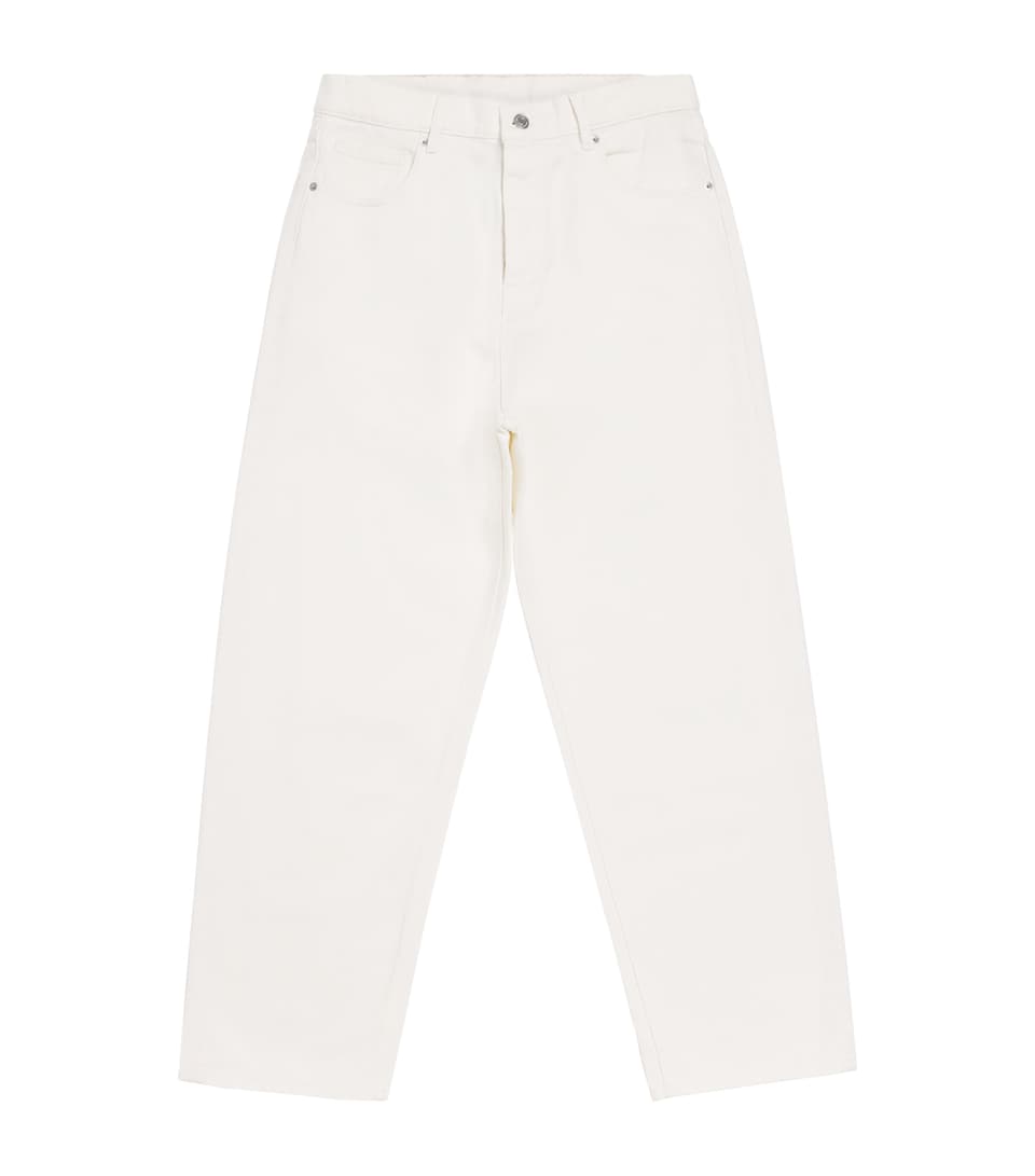 Drôle De Monsieur Straight Jeans Off White