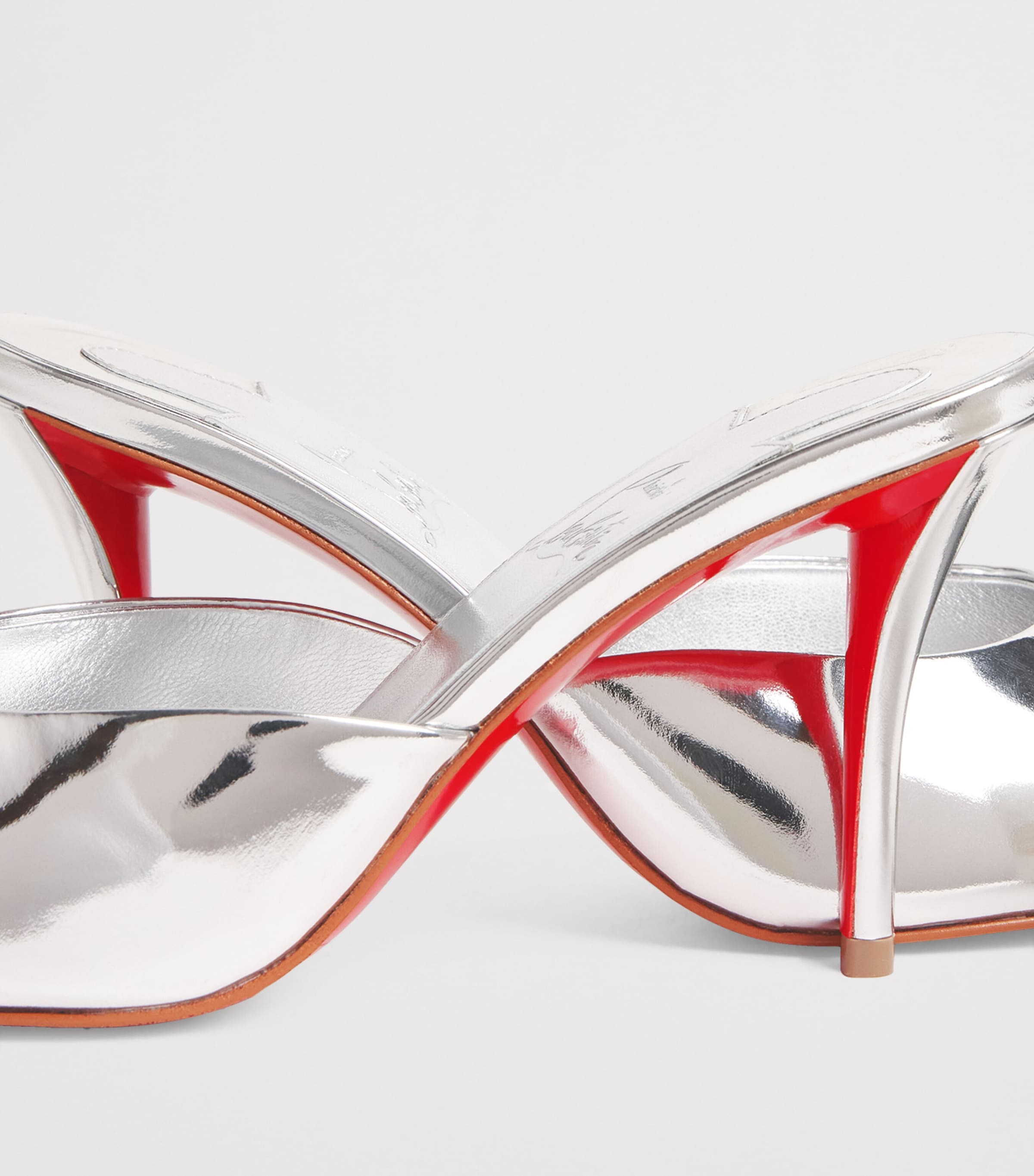 Christian Louboutin Womens Miss Z Mule Patent Leather Mules 80 Image 7