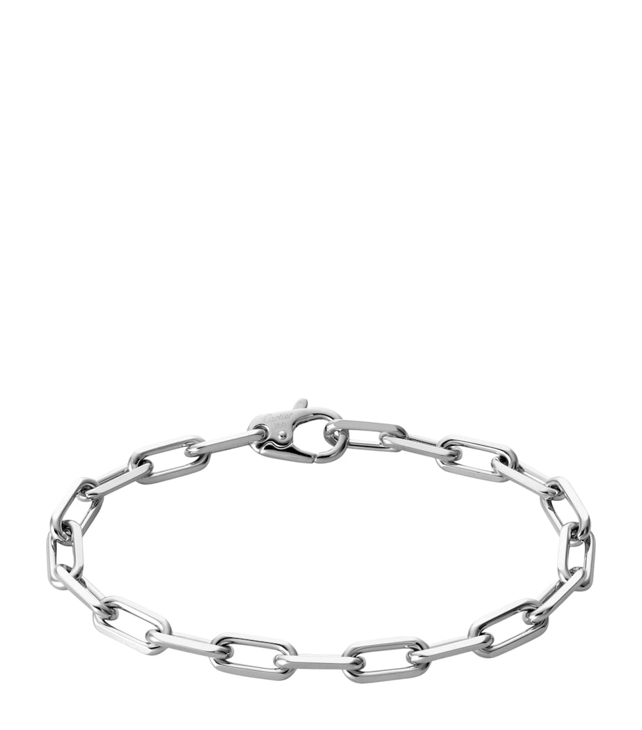 Medium White Gold Santos de Cartier Chain Bracelet WHITE GOLD Image 1