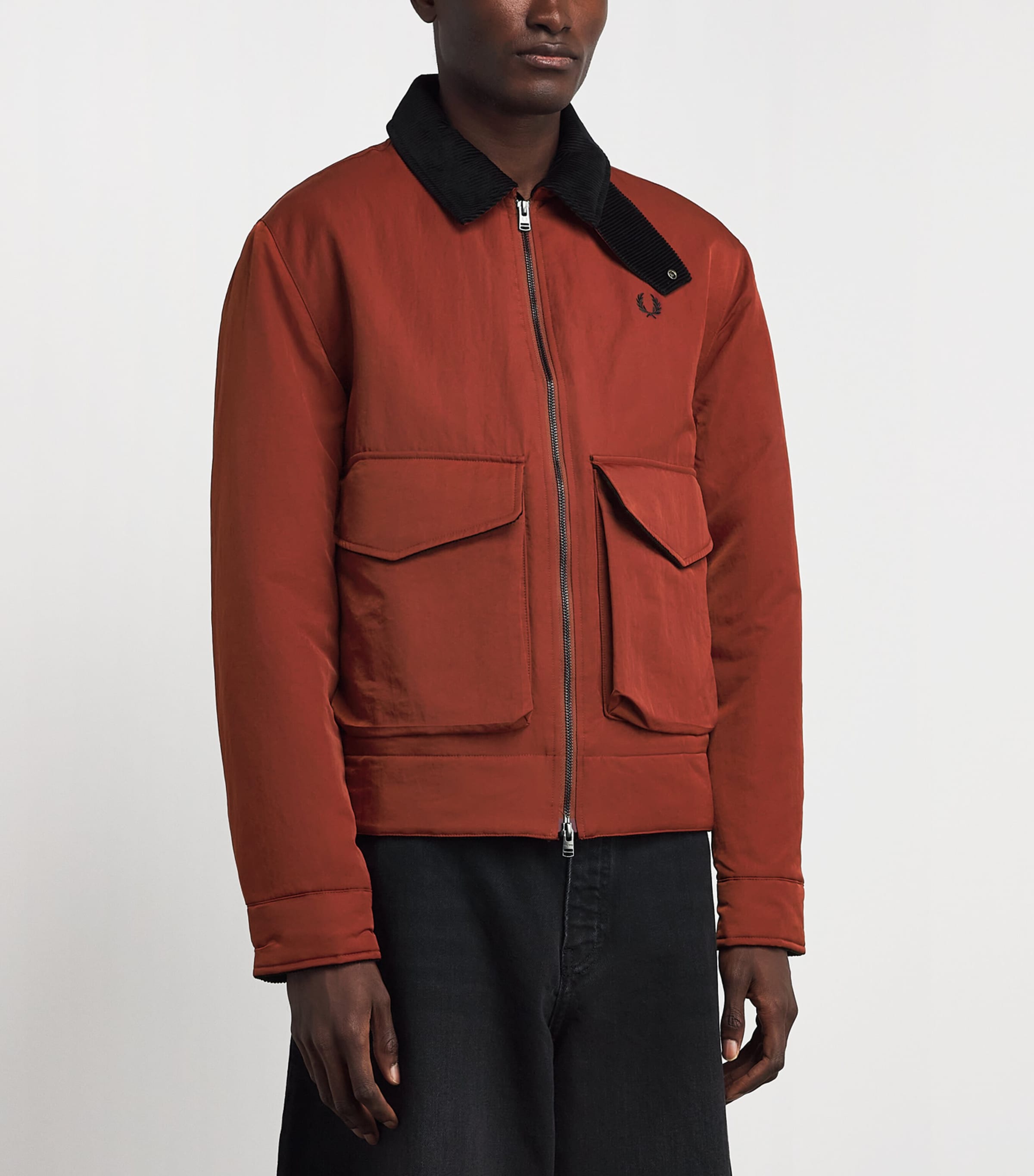 Fred Perry Mens Caban Jacket Brandy Image 4