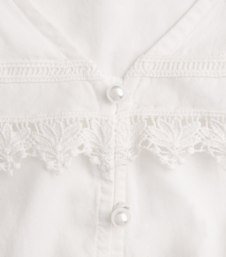 Barbour Womens Cotton Tisbury Blouse White Image 6
