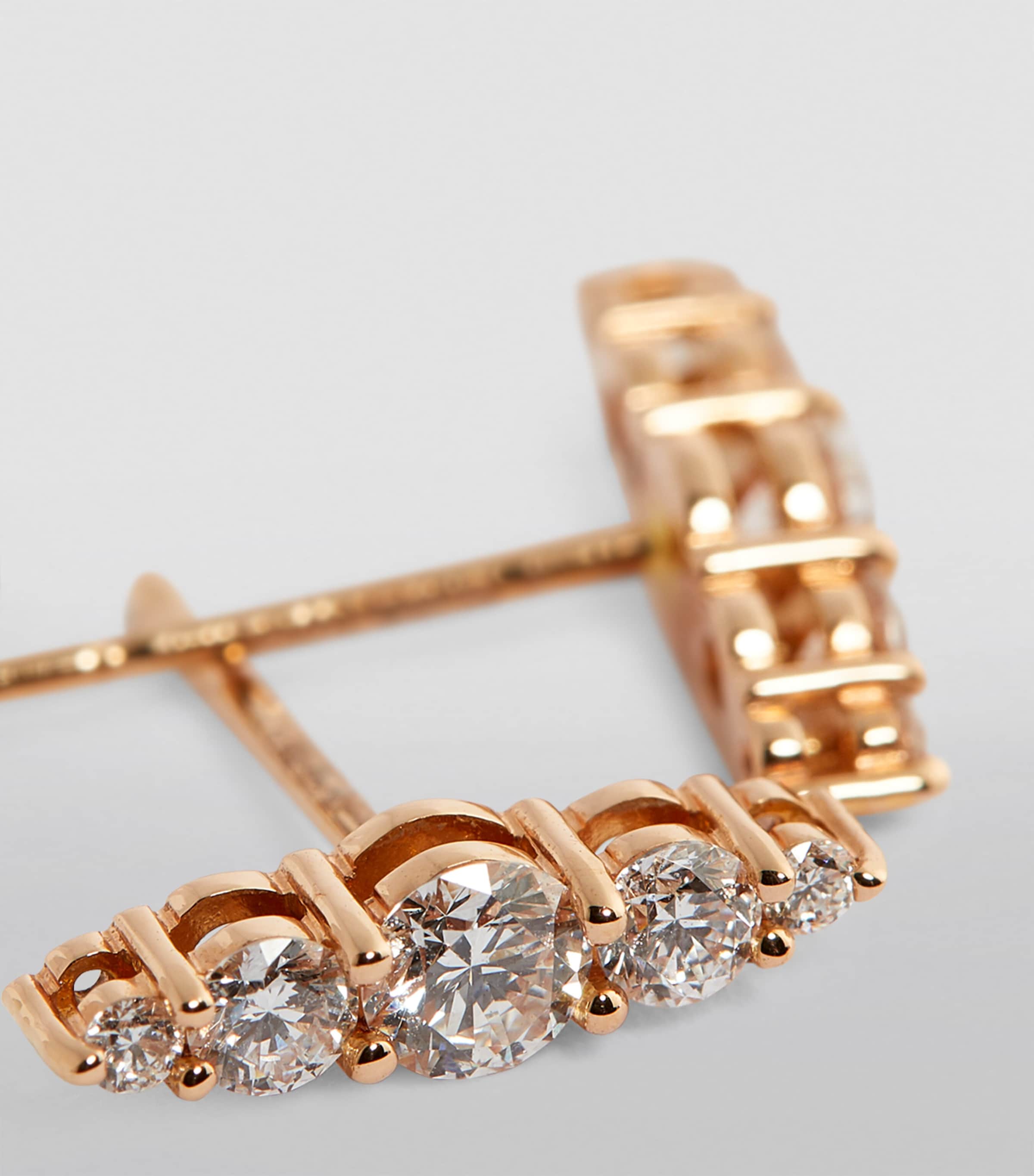 Rose Gold Aria Stud Earrings ROSE GOLD Image 3