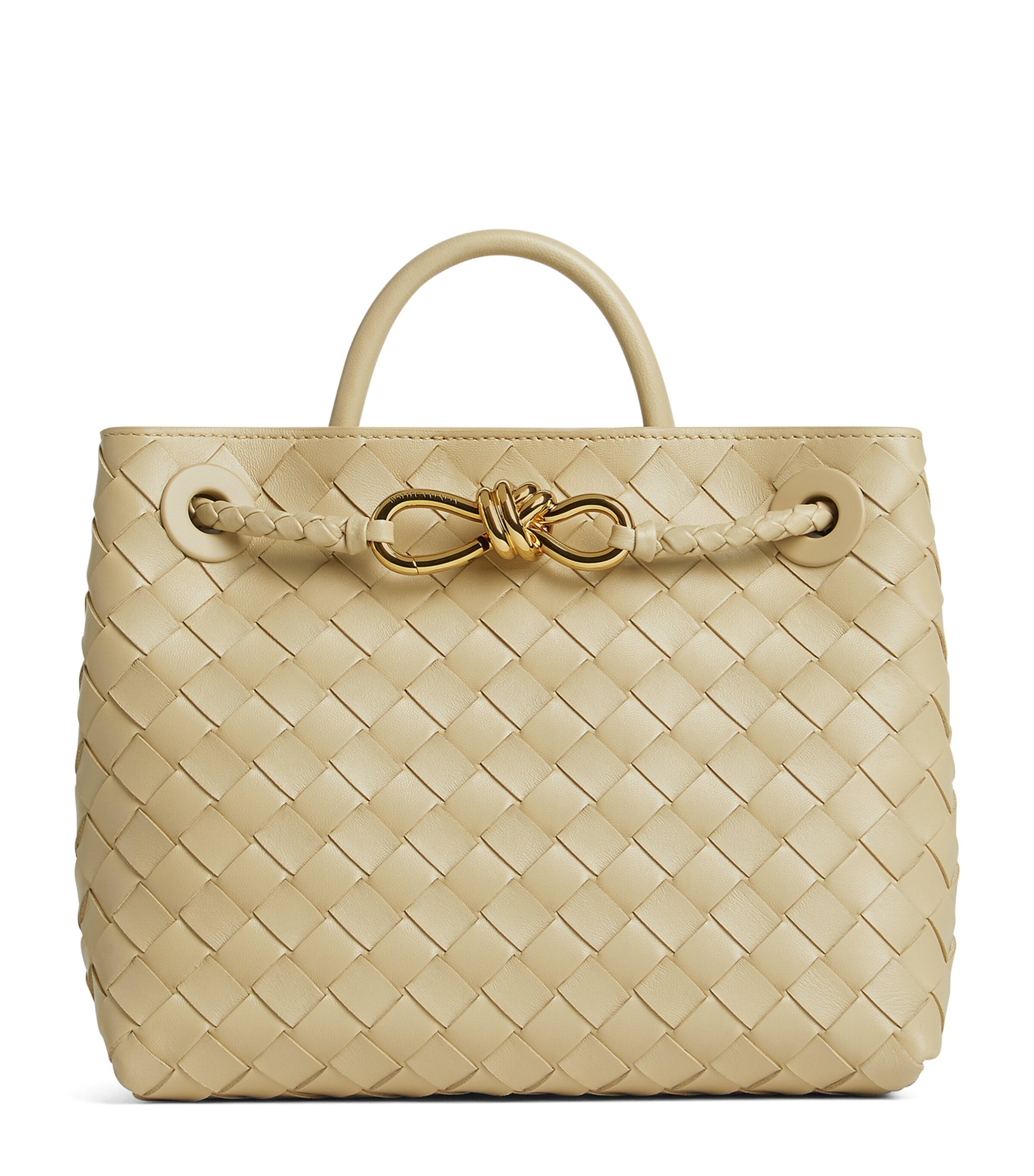 Bottega Veneta Small Andiamo Shoulder Bag In Nude