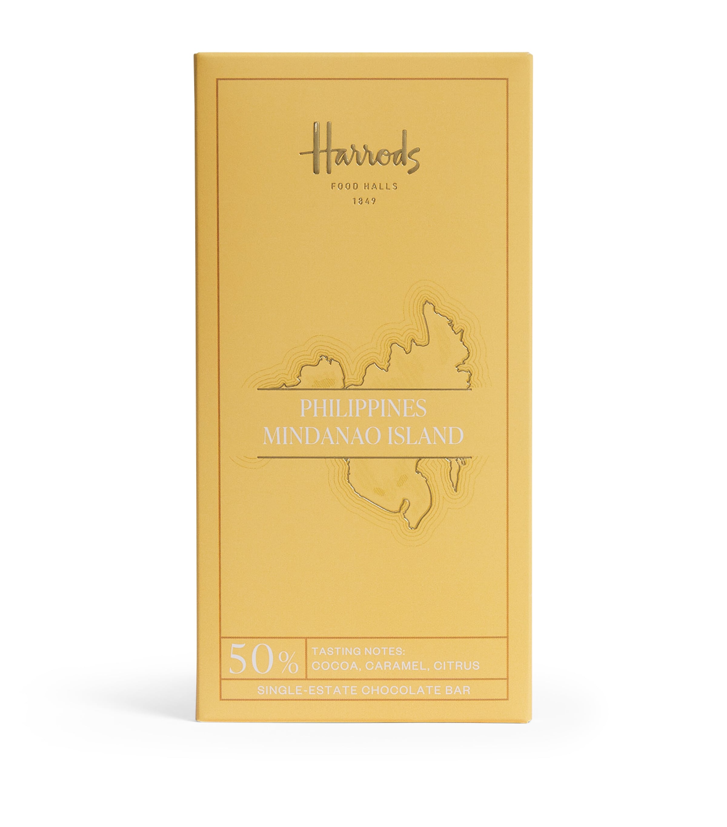 Harrods Single-Estate 50% Cocoa Mindanao Island Chocolate Bar (70g)