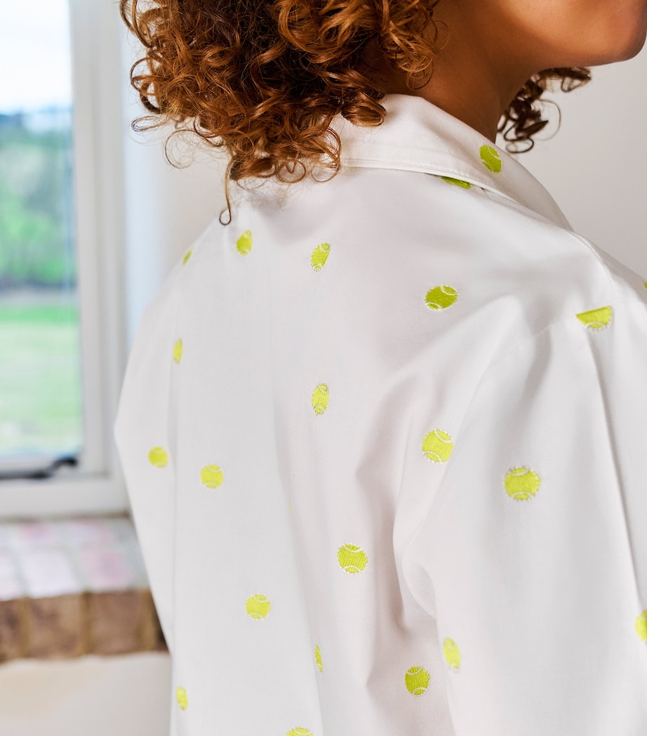 Christy x Wimbledon Tennis Ball Pyjama Set (Extra Large) White Image 5