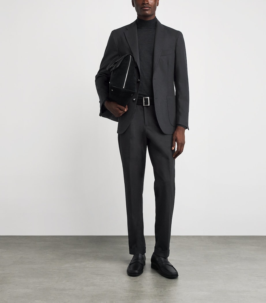 Cashmere Unstructured Blazer 30 - BLACK Image 2