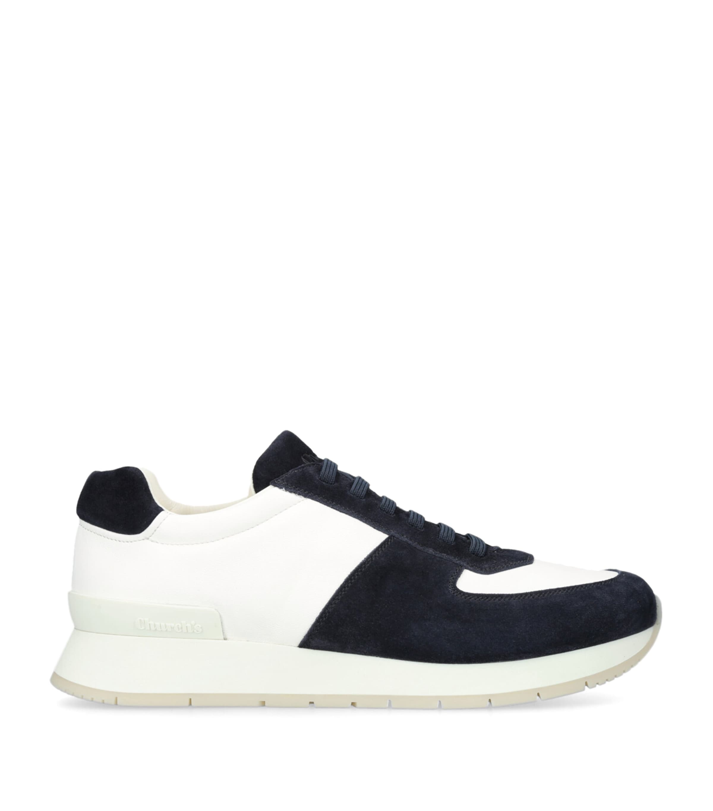Church's Leather and Suede Livingston Sneakers | Men Shoes | Trainers | Low-Top Trainers | Designers | Churchs