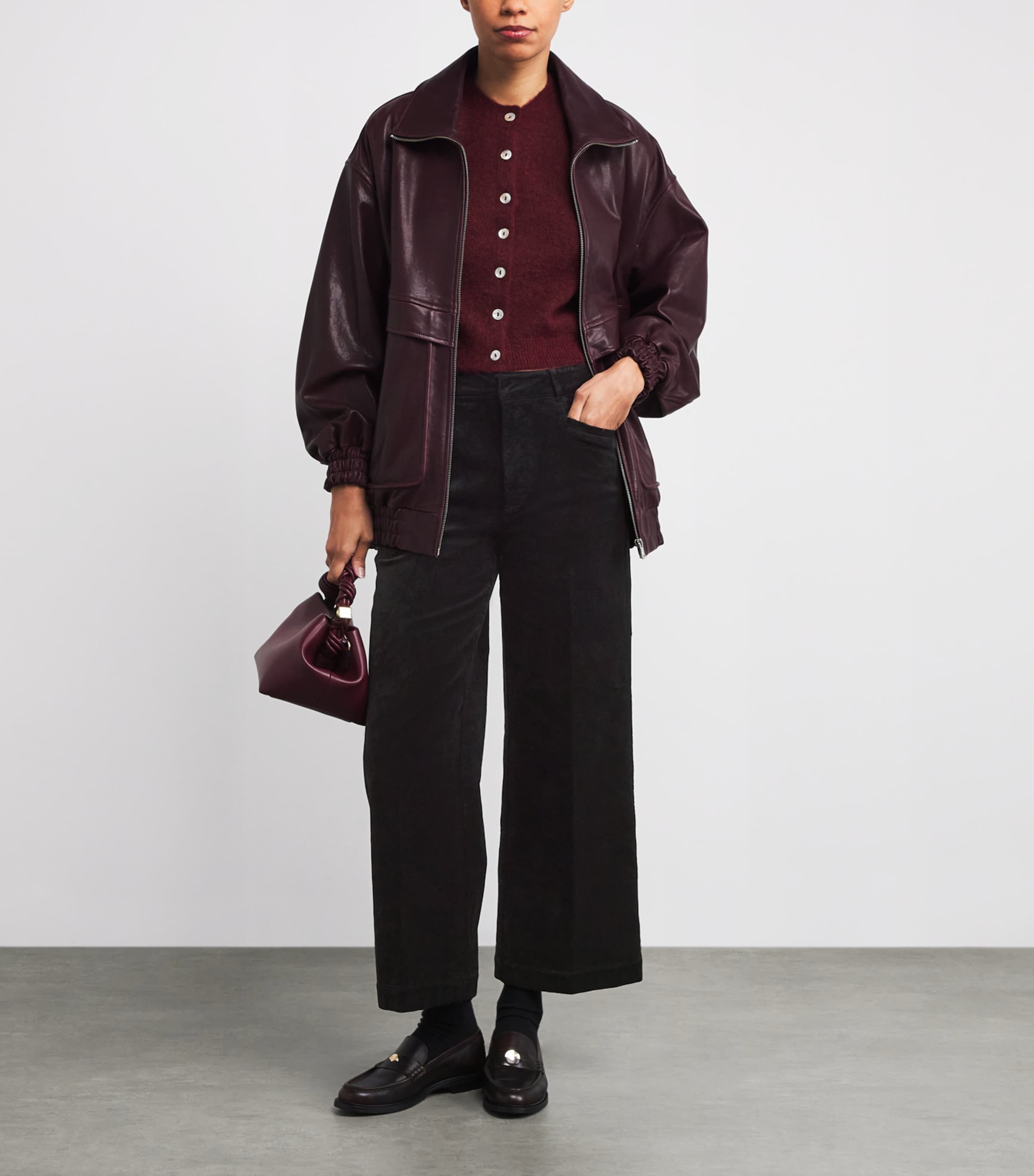 Velvet Anessa Trousers BLACK OVERDYE Image 2