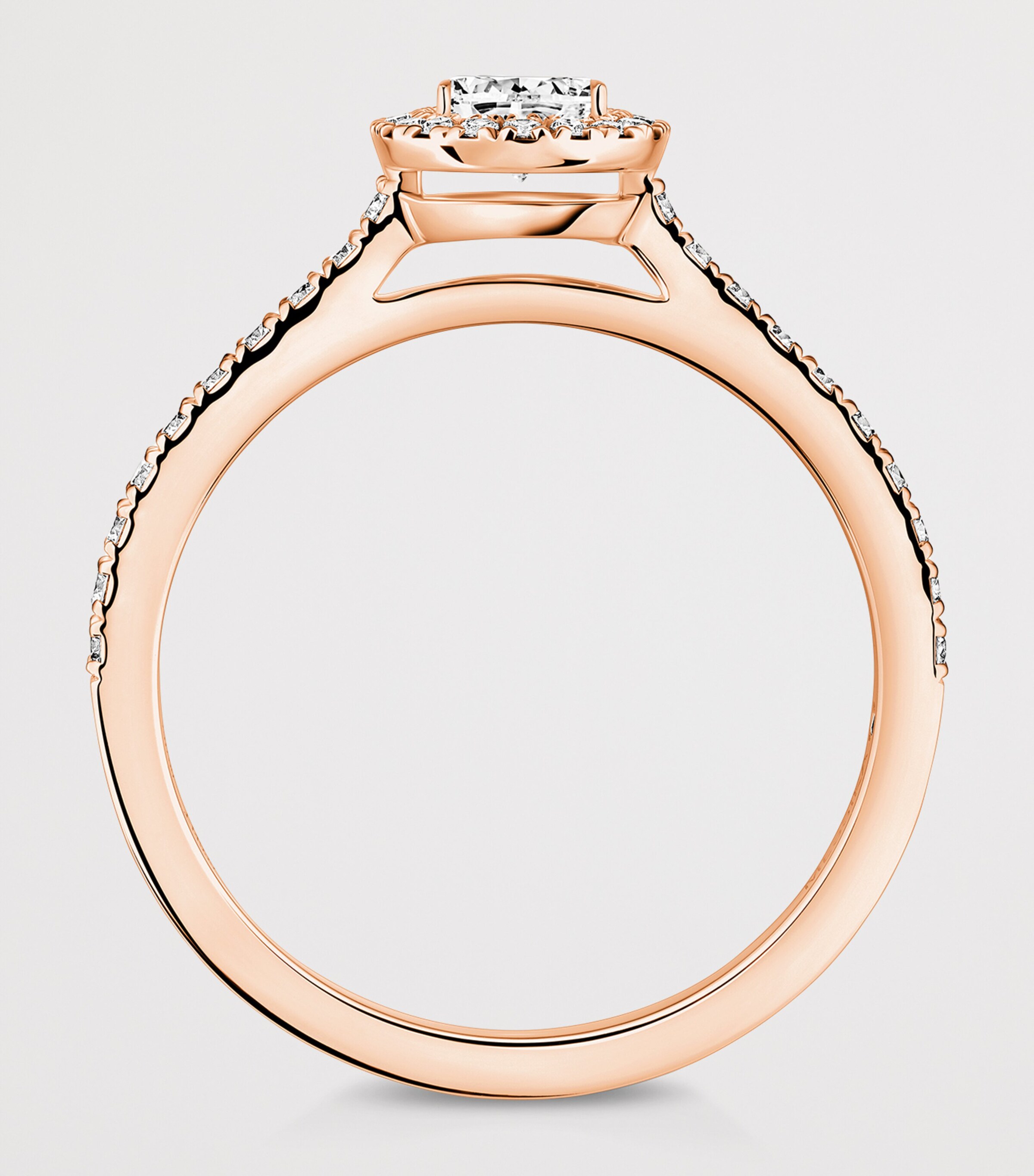 Messika Joy Pear Diamond and Pink Gold Ring Pink Gold Image 2