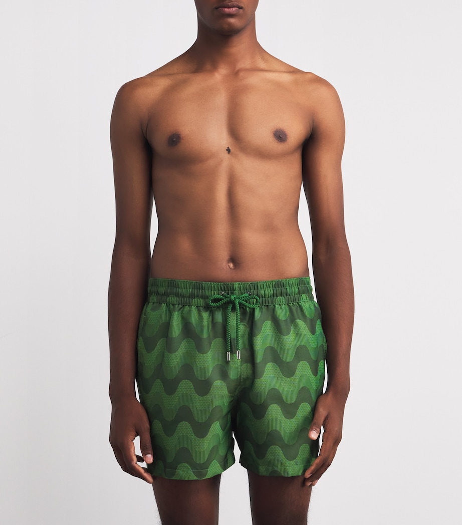 Raffia Copa Rio Swim Shorts 882 DK PARAKEET GRN Image 3