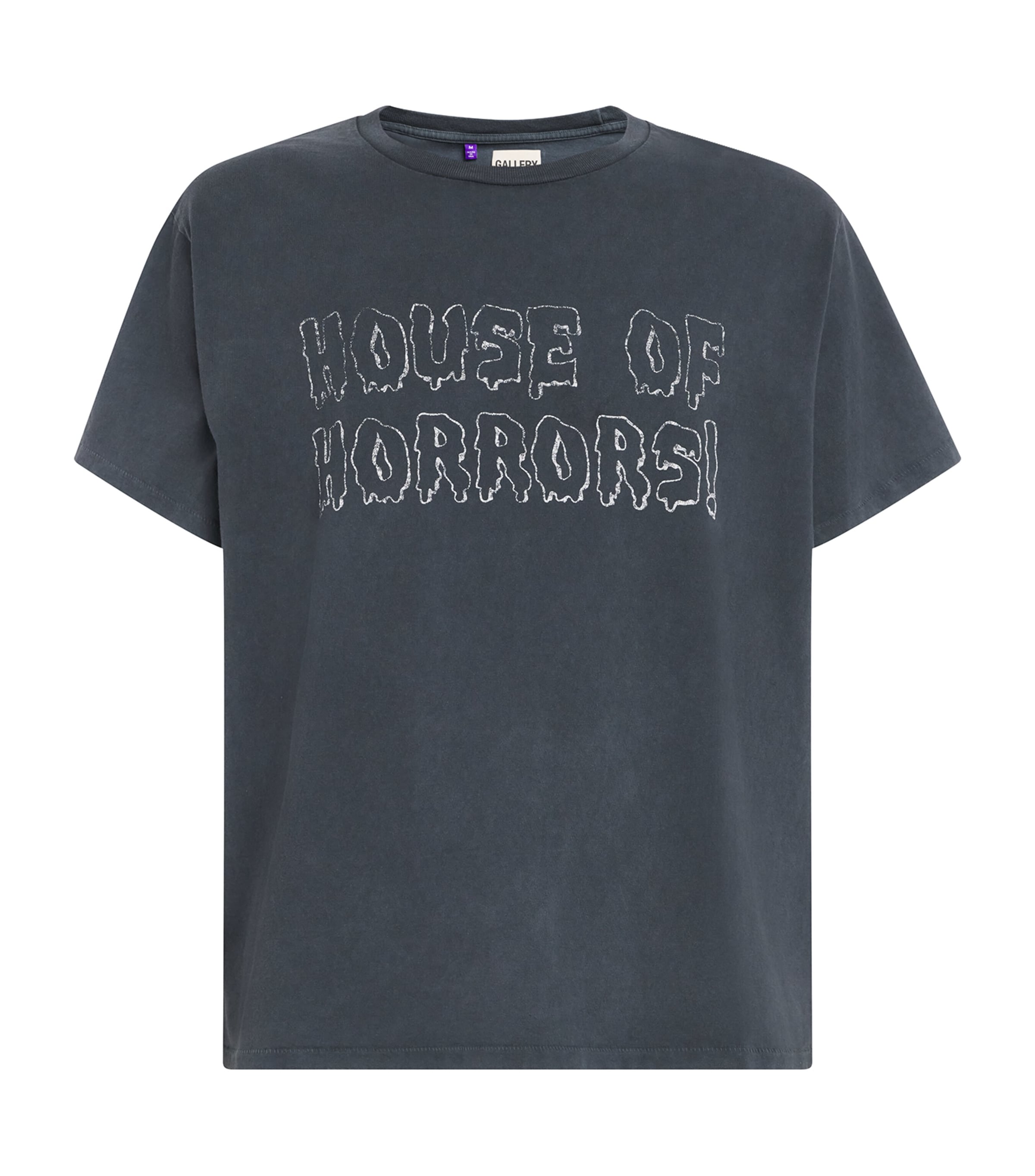 Gallery Dept. Horrors Glittered Printed Cotton-jersey T-shirt In Gray