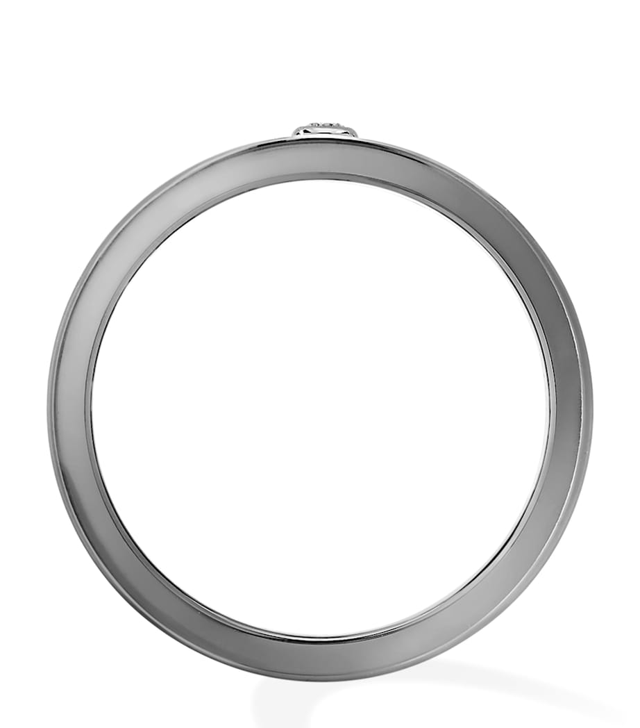Titanium and Diamond Move Titanium Ring TITANIUM GREY Image 2