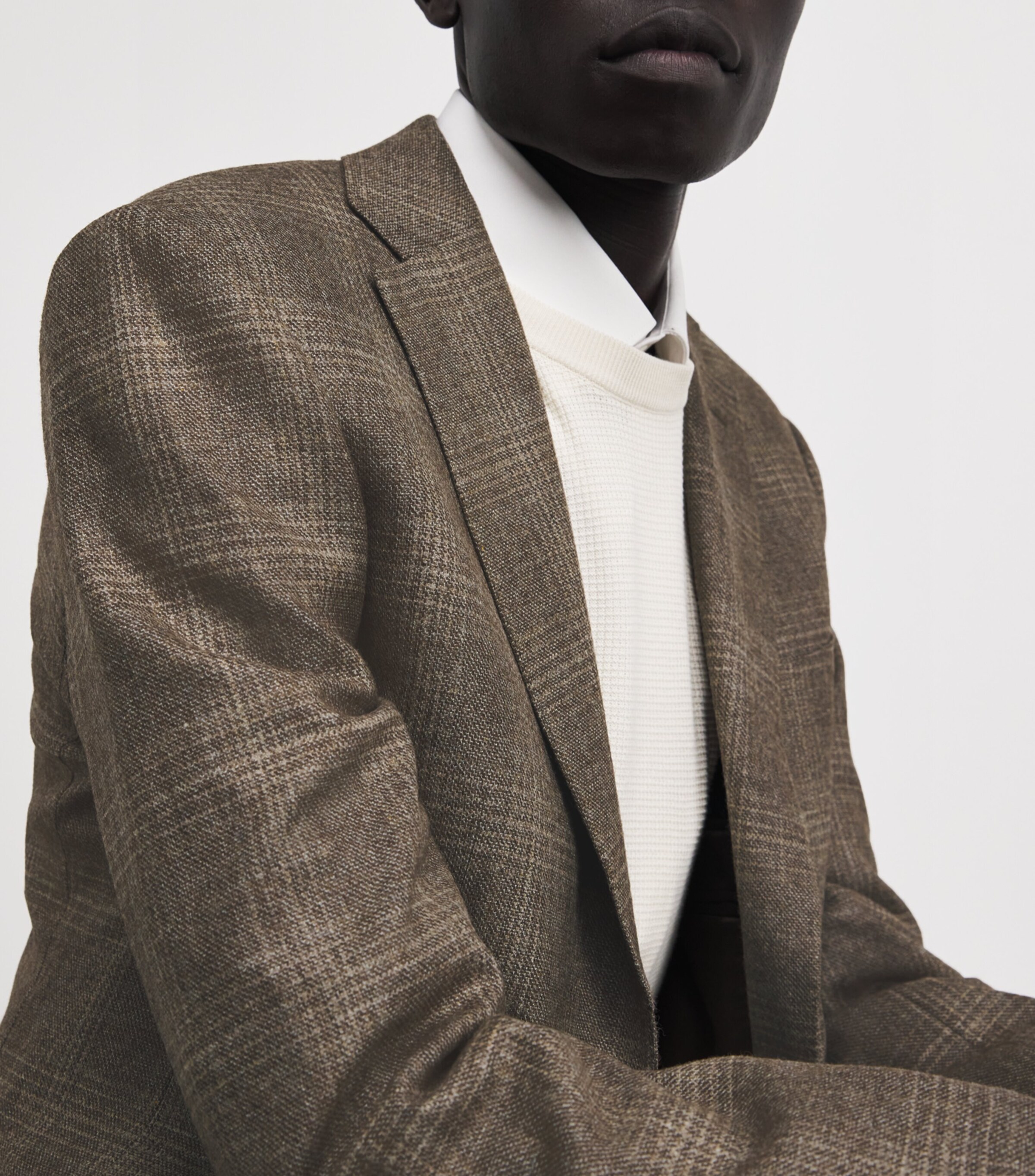 Canali Mens Wool Tailored Blazer Image 6