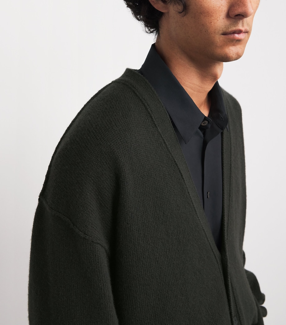 Mats Cashmere Cardigan FADED BLACK Image 5
