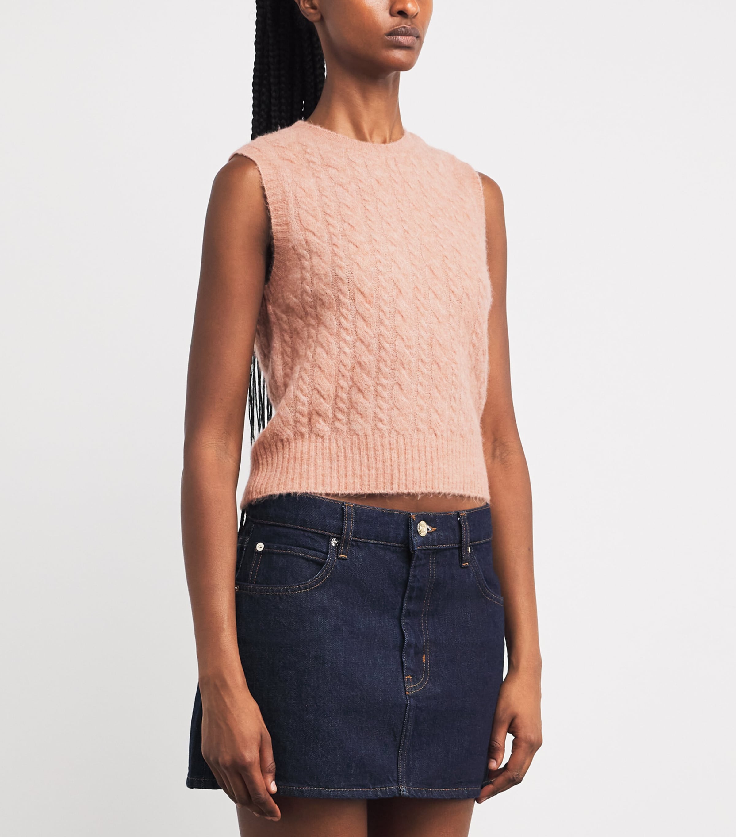 Wool-Blend Sweater Vest POUDRE PINK Image 3