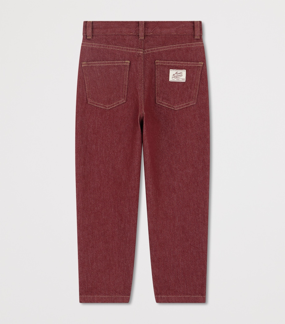 Organic Cotton Eloha Jeans (4-8 Years) BORDEAUX Image 2