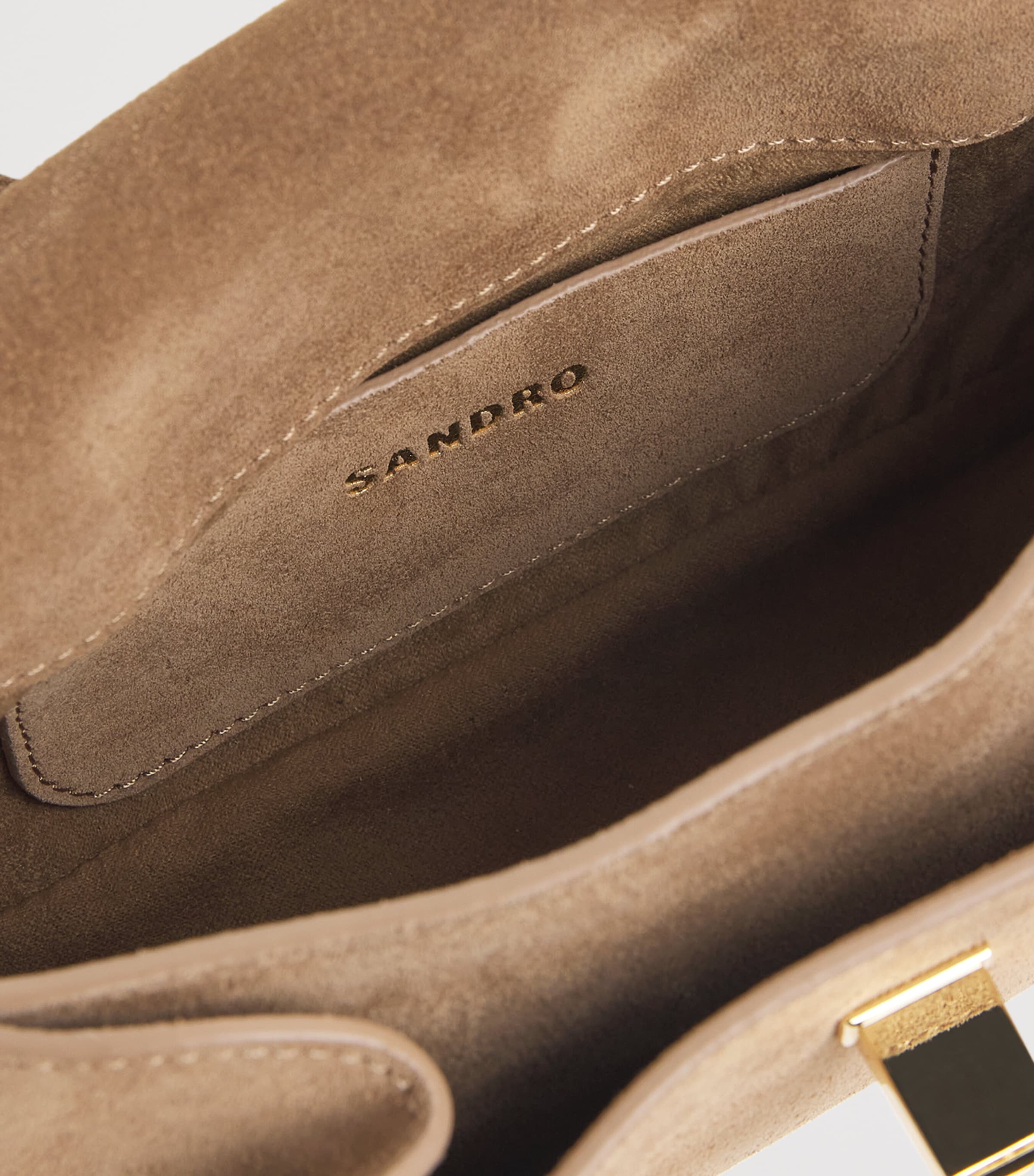 Small Suede Le Mambo Cross-Body Bag CARAMEL Image 5