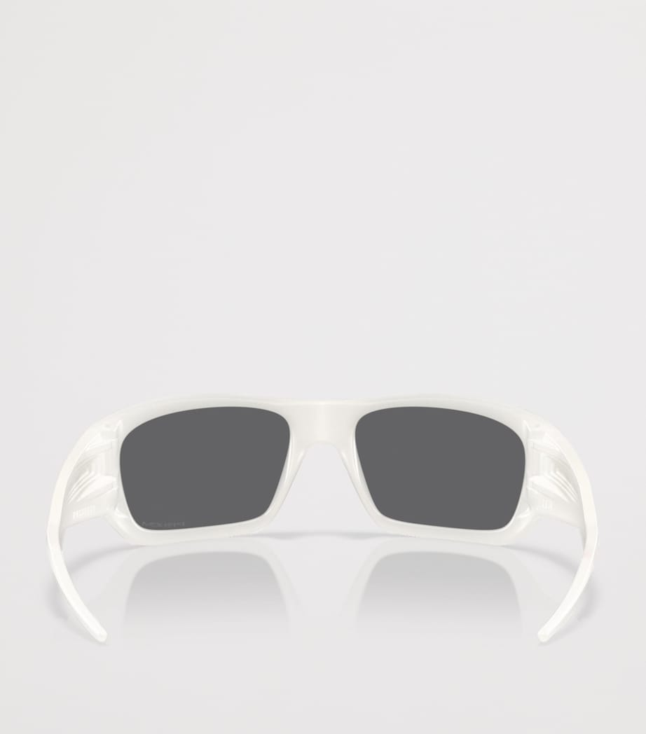 Oakley Masseter Rectangle Sunglasses White Image 4