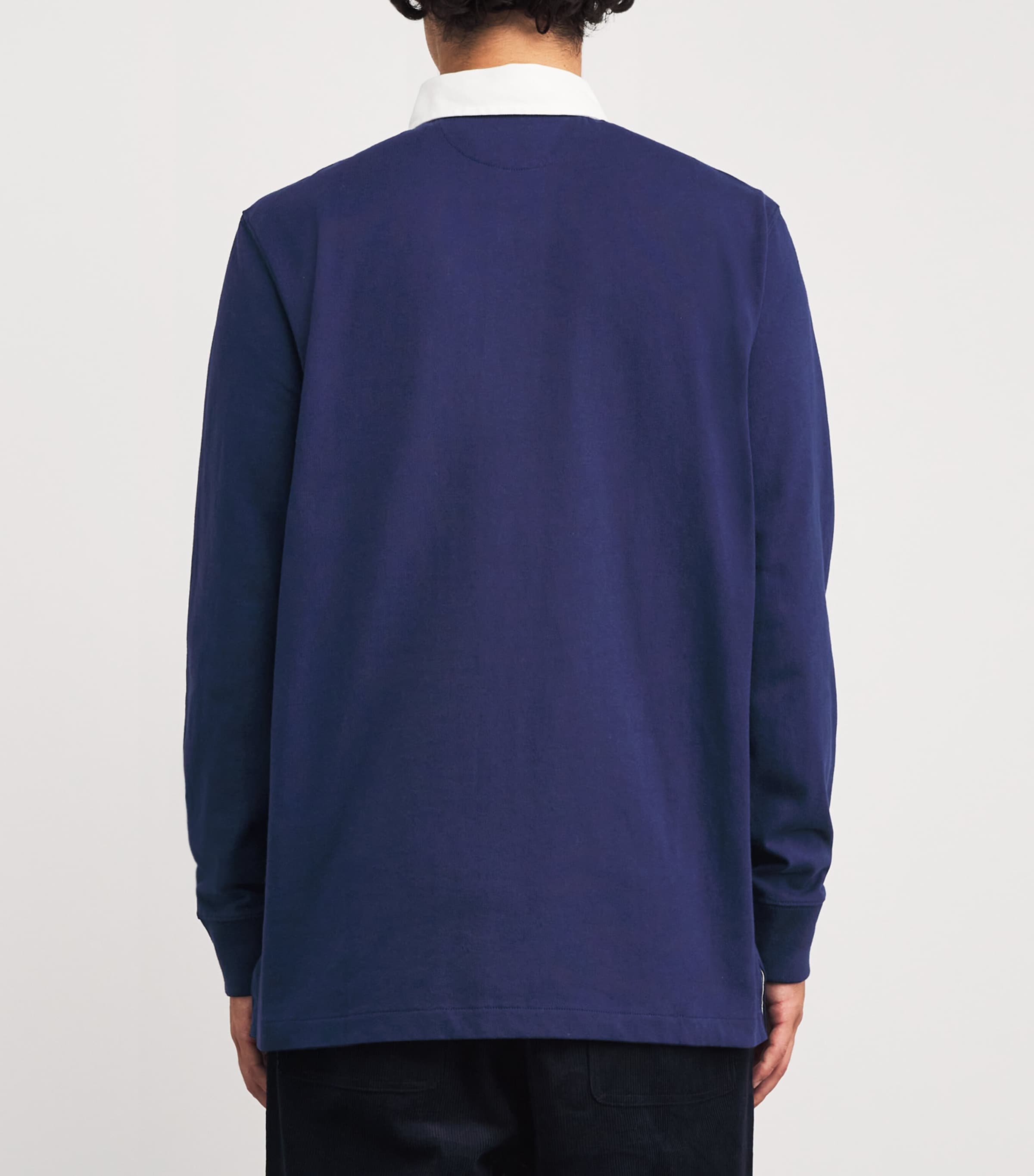 Polo Ralph Lauren Mens Cotton The Iconic Rugby Shirt Newport Navy Image 4
