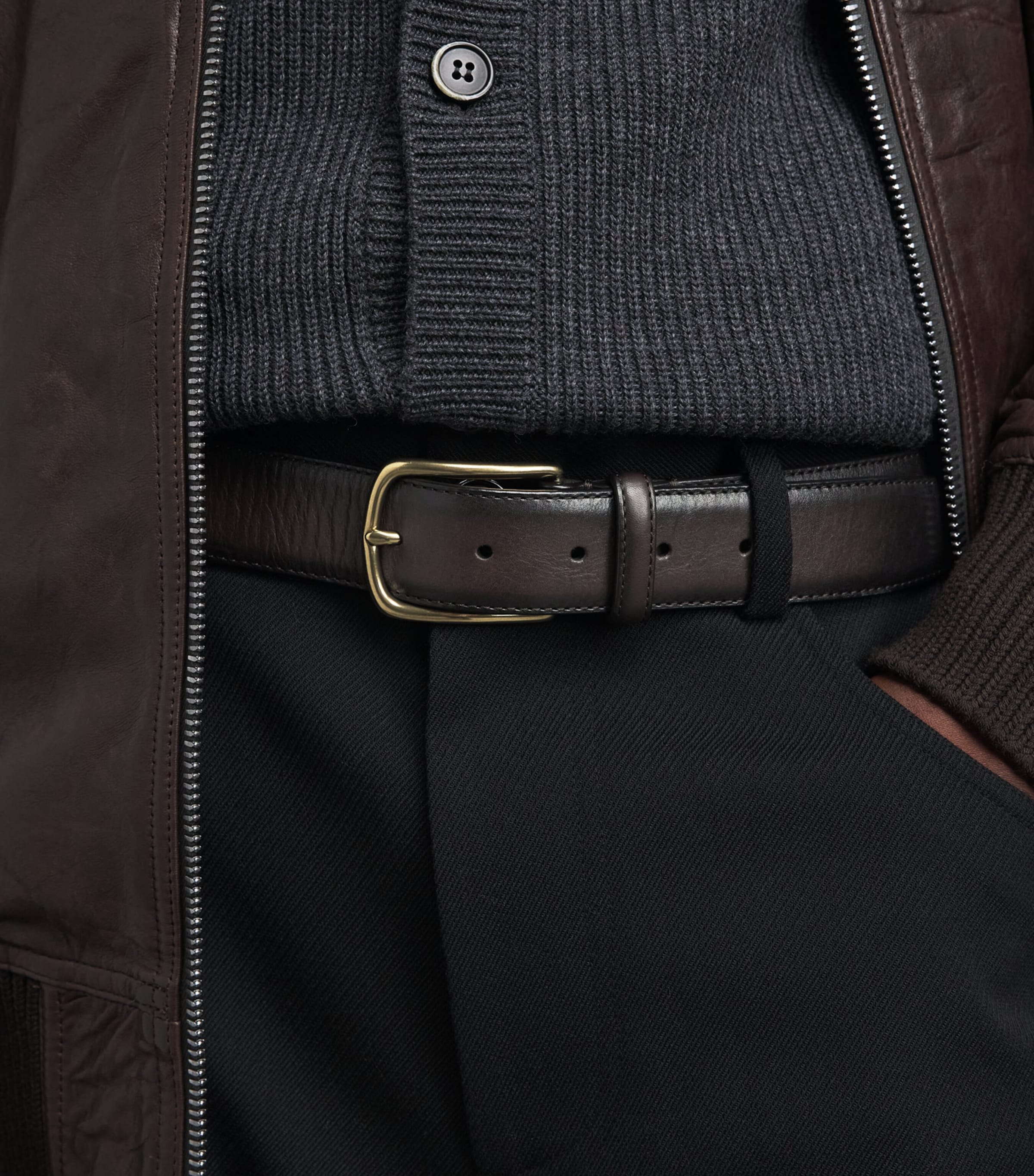 Officine Creative Leather Belt Moro Image 2